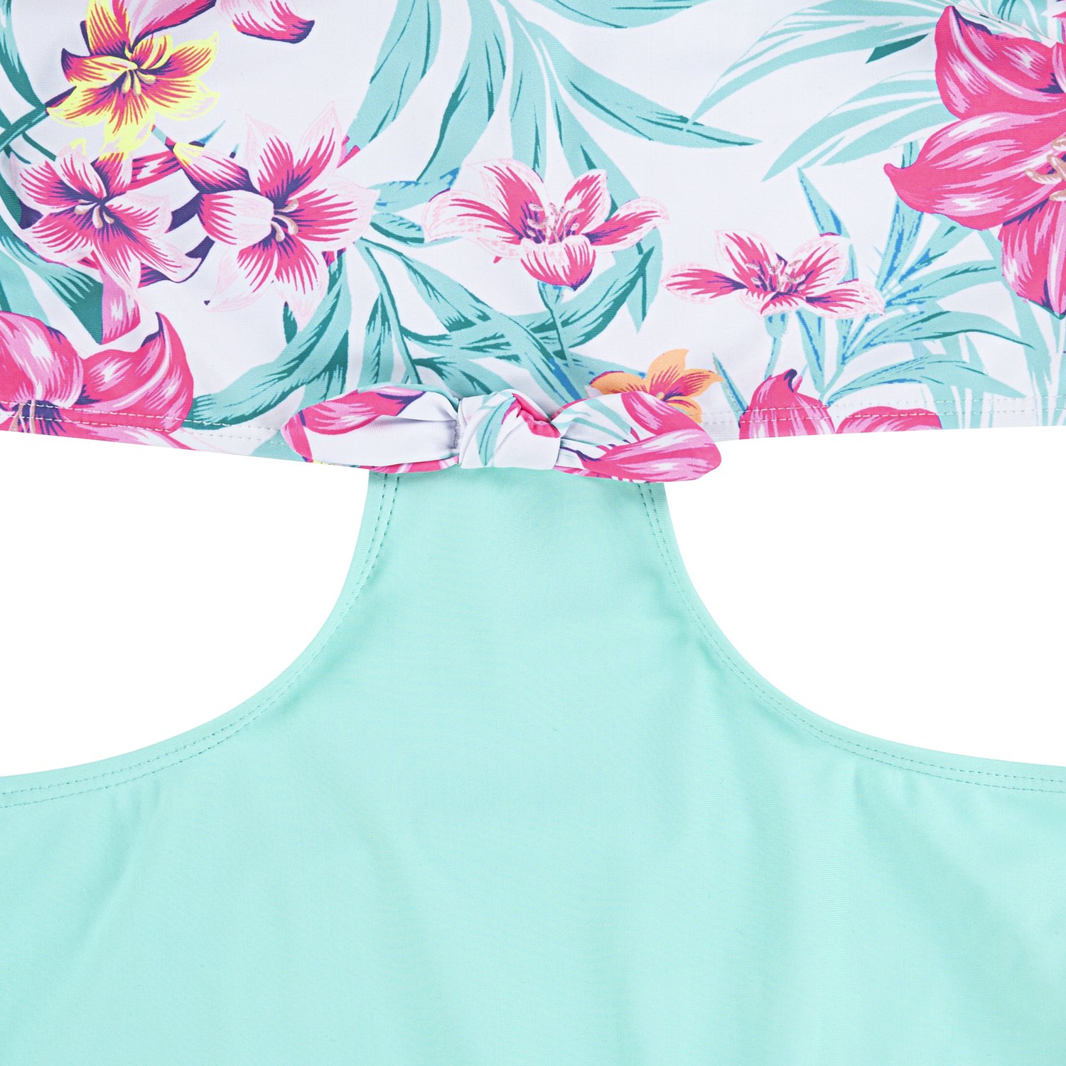 Hurley Girls' Tropical Tie Front Monokini - view number 4