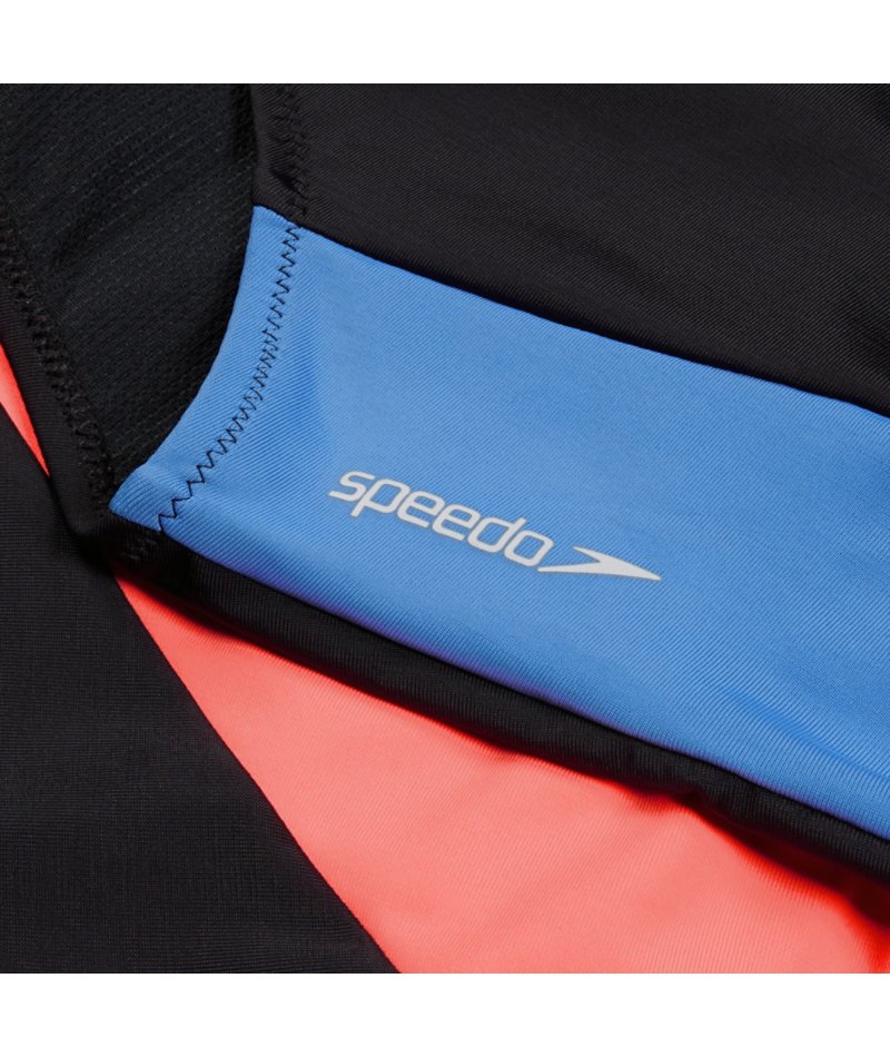 Speedo Women's Colorblock Zip Long Sleeve 1-Piece - view number 3