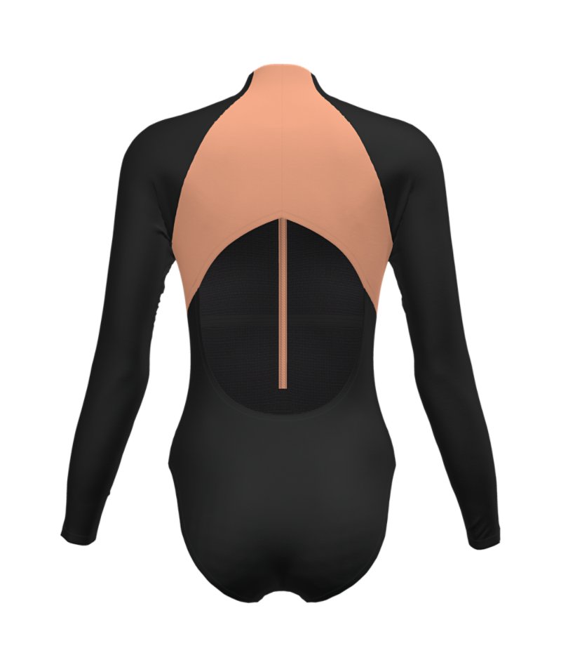 Speedo Women's Colorblock Zip Long Sleeve 1-Piece - view number 2