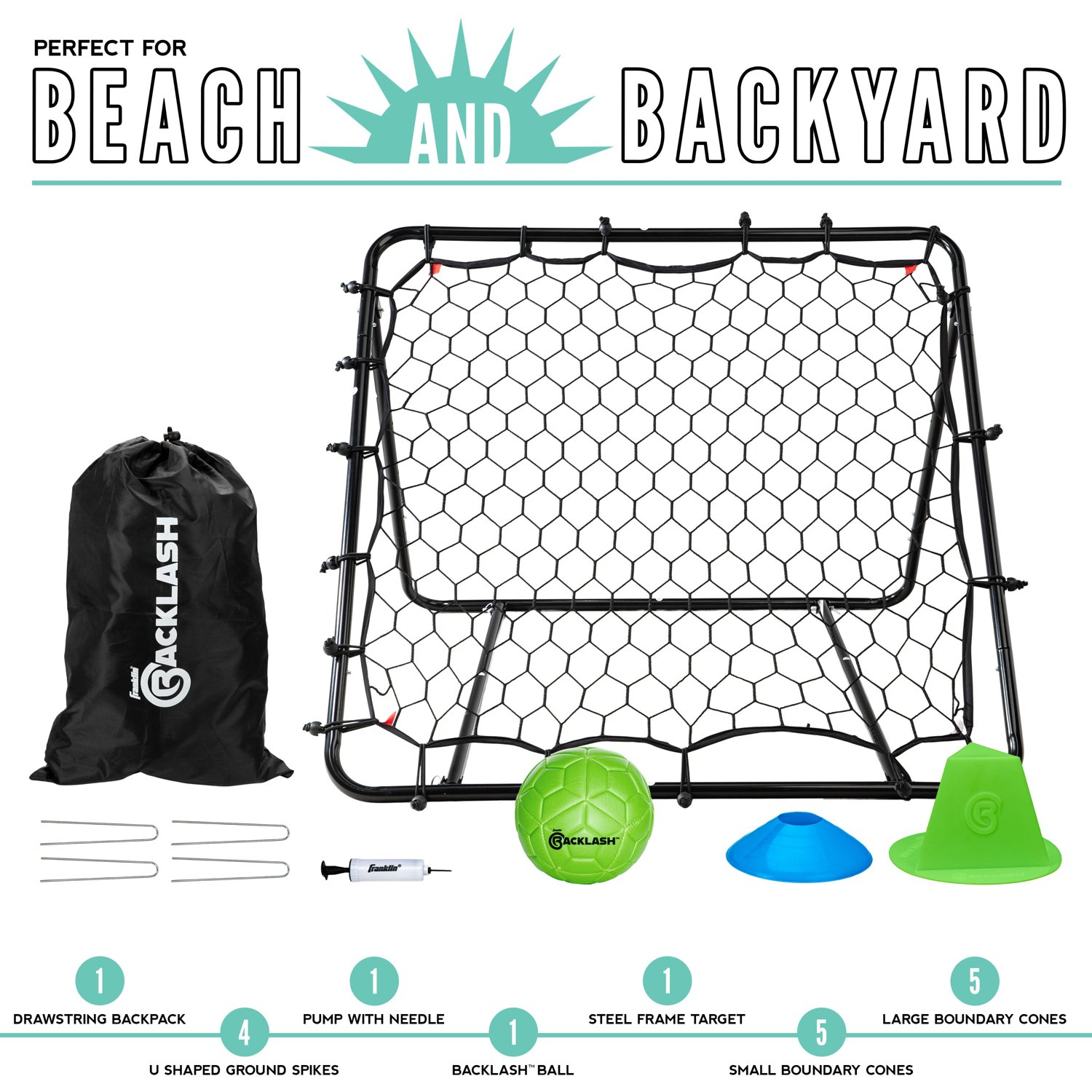 Franklin Sports Backlash Outdoor + Backyard Target Net Game - view number 3