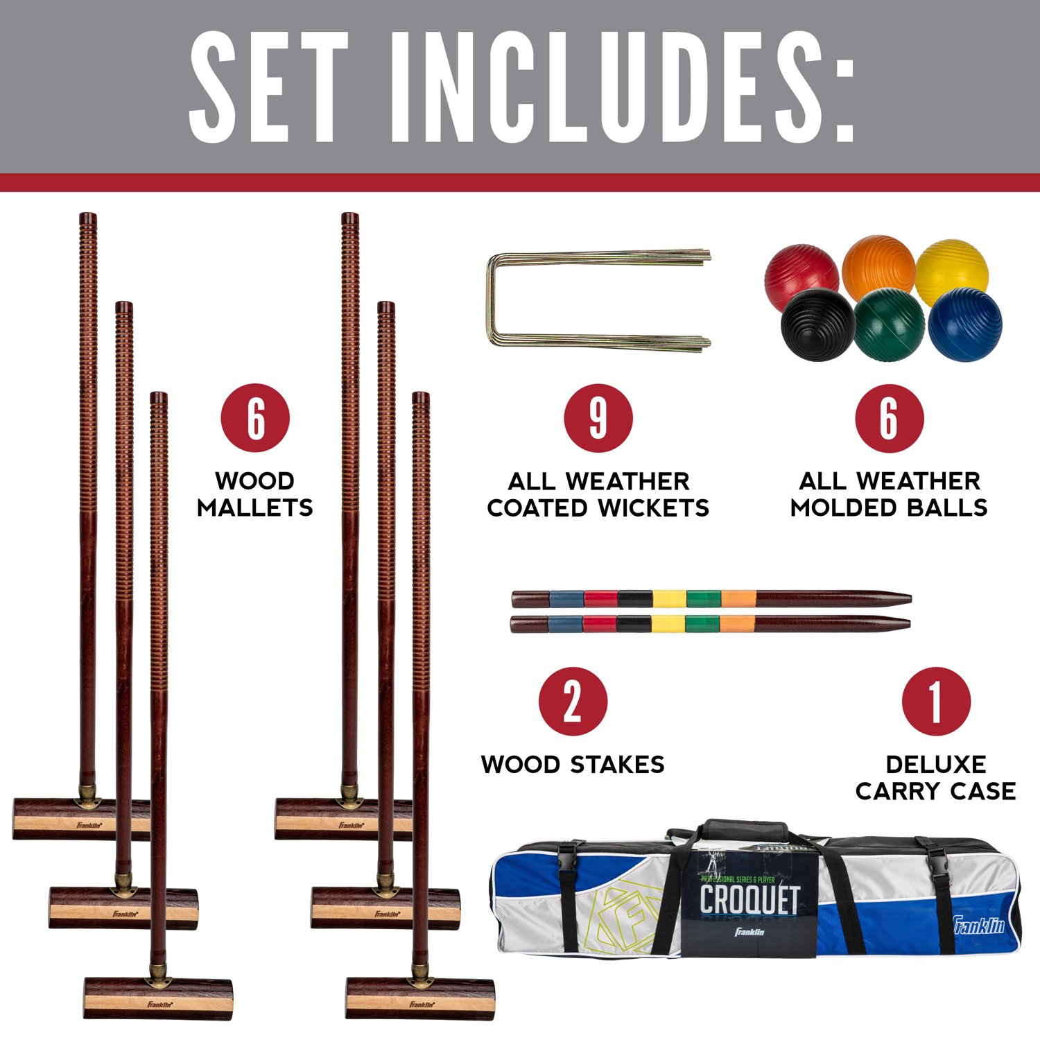 Franklin Sports Expert Croquet Set                                                                                               - view number 3