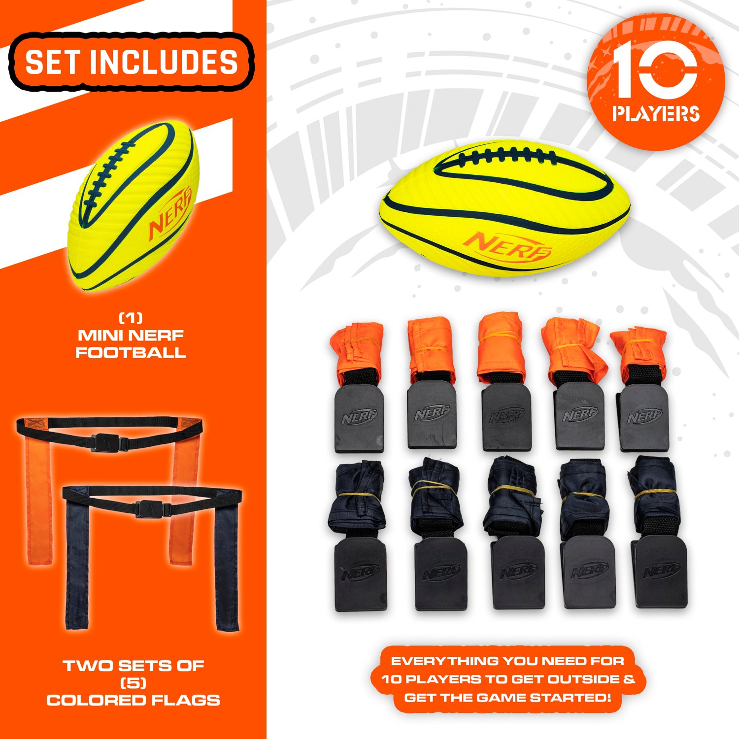 NERF 10 Player Flag Football Set  - view number 2