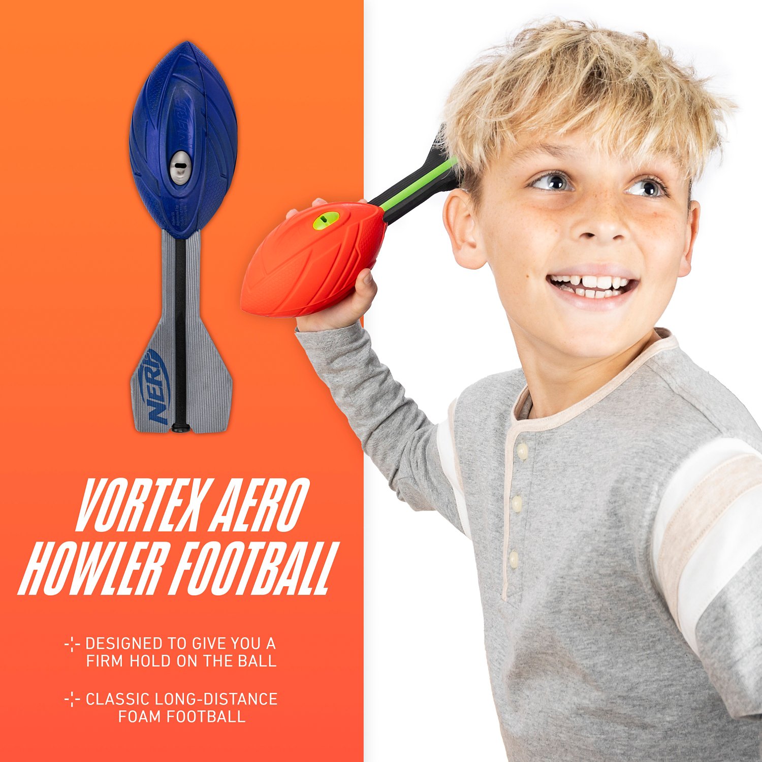 NERF Vortex Aero Howler Foam Football - view number 4