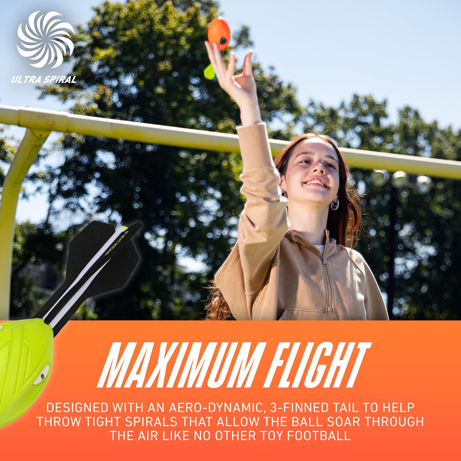 NERF Vortex Dual Power Foam Footballs 2-Pack - view number 3