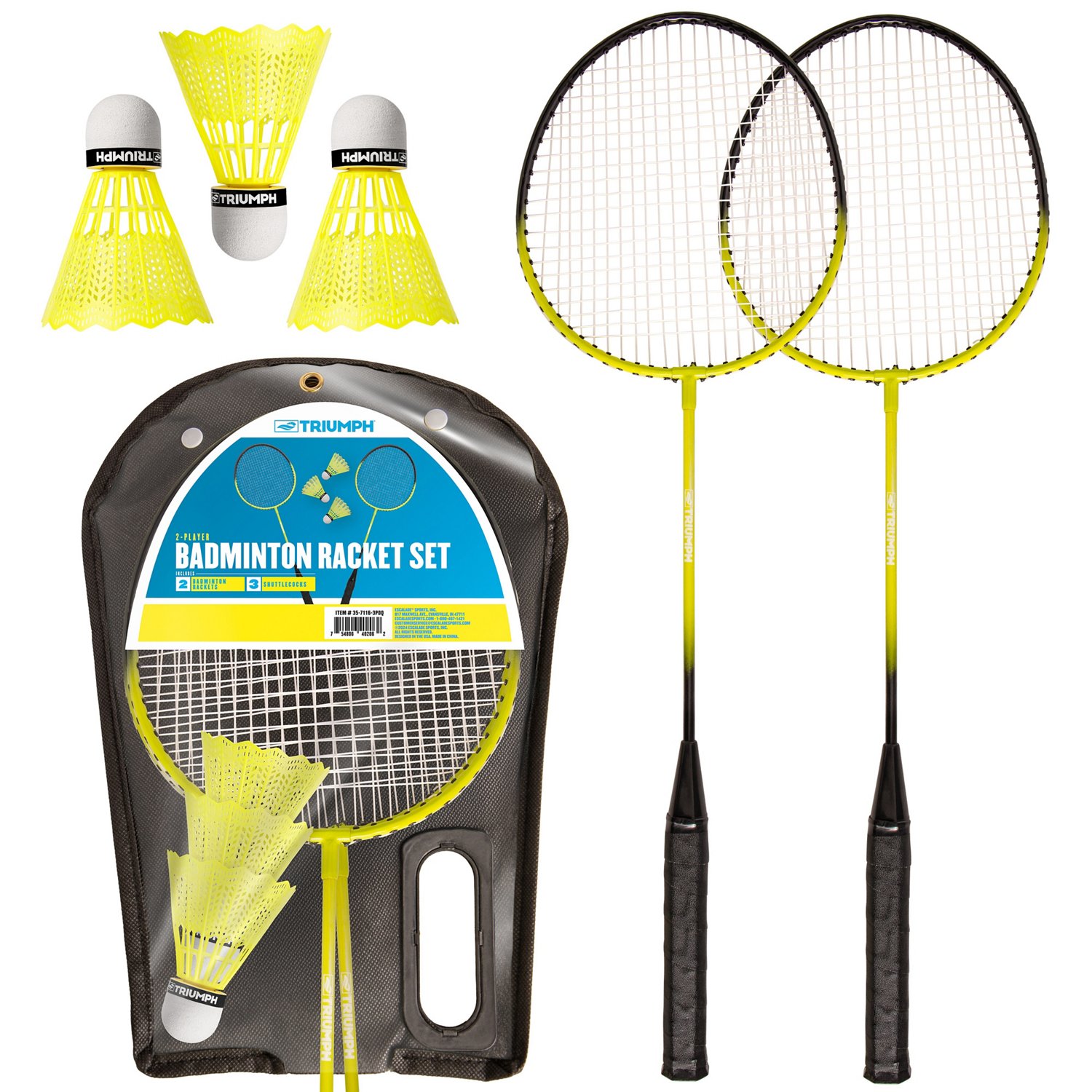 Triumph 2-Player Badminton Racquet Set