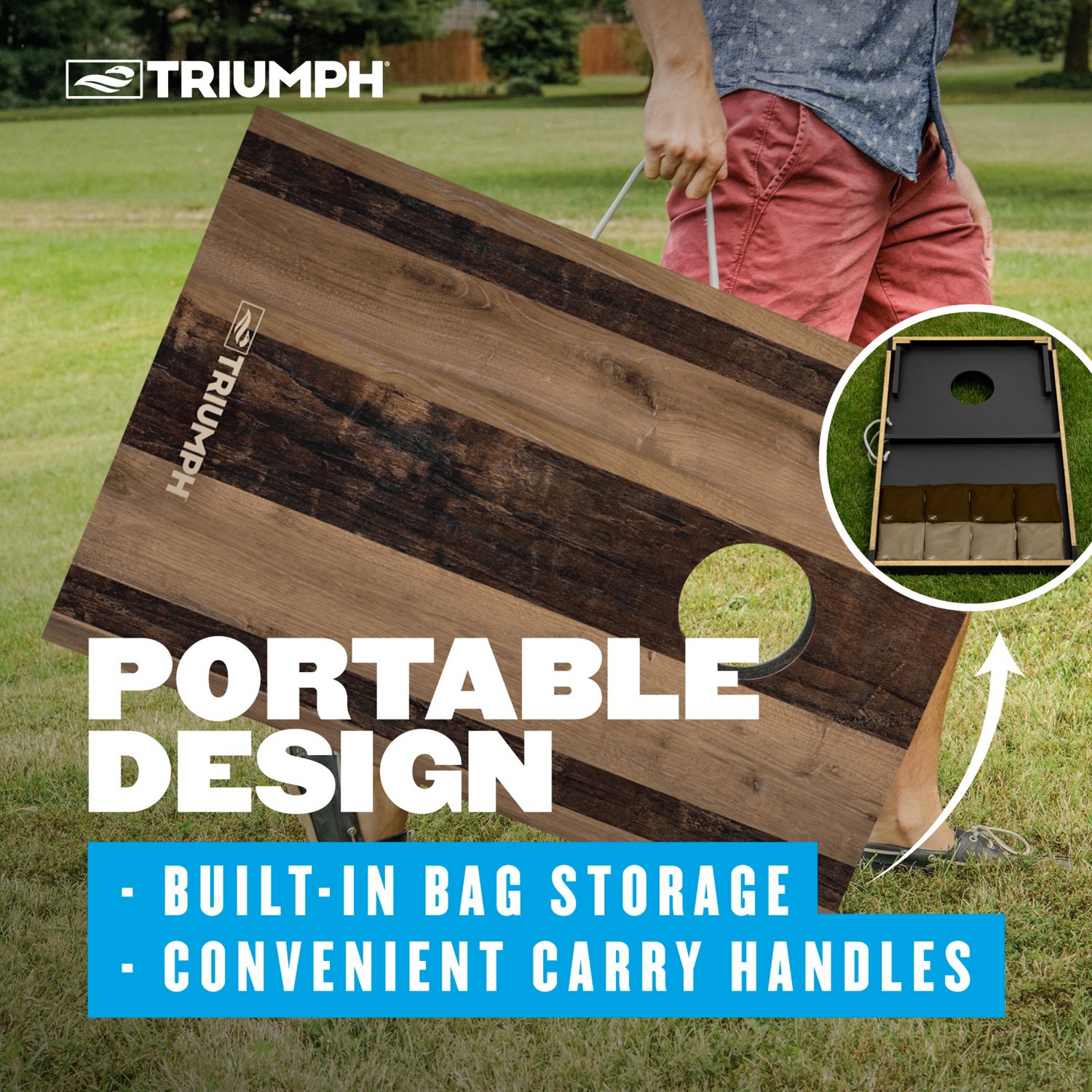 Triumph Rally Stripe Cornhole Set - view number 4