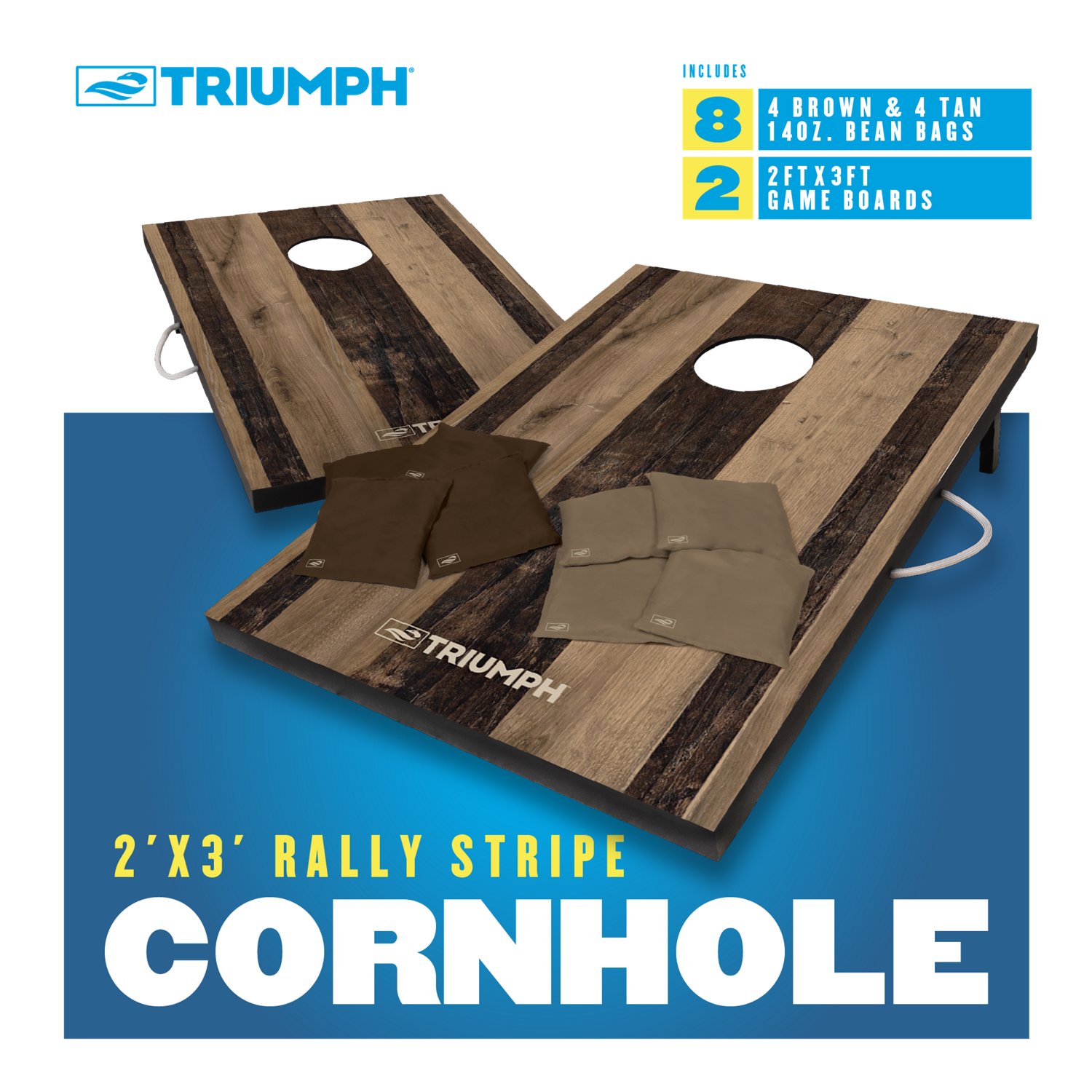 Triumph Rally Stripe Cornhole Set - view number 2