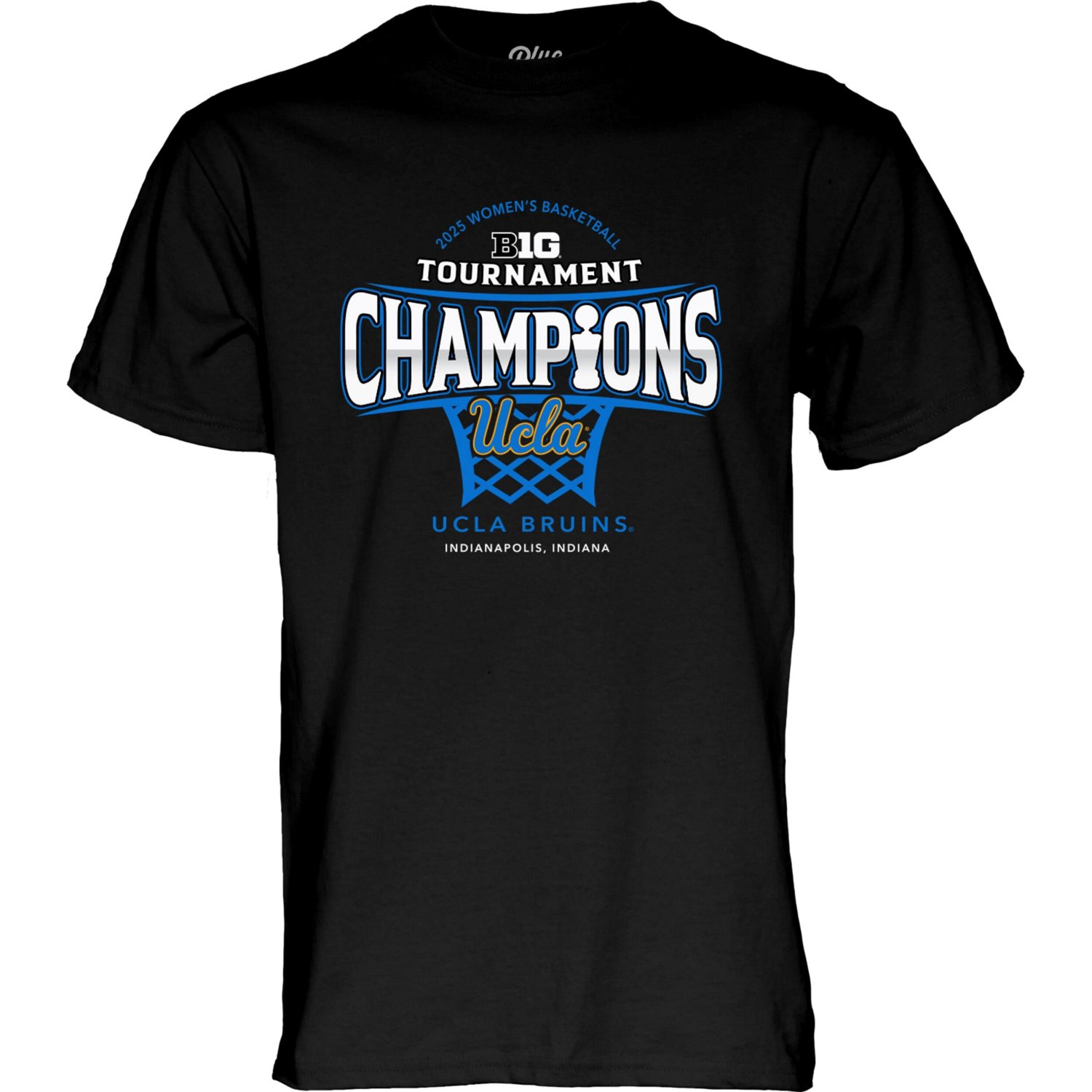 84 UCLA Bruins 2025 Big Ten Wo Basketball Conference Tournament Champions Locker Room T-Shirt - view number 2