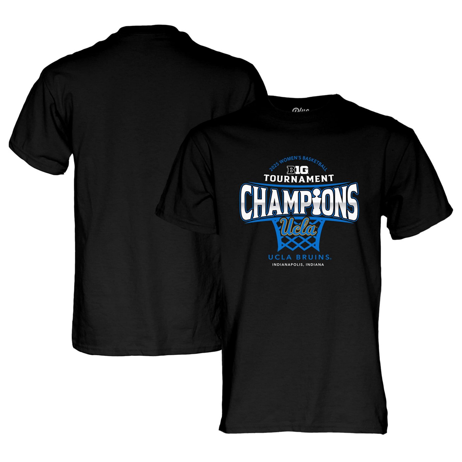 84 UCLA Bruins 2025 Big Ten Wo Basketball Conference Tournament Champions Locker Room T-Shirt - view number 1
