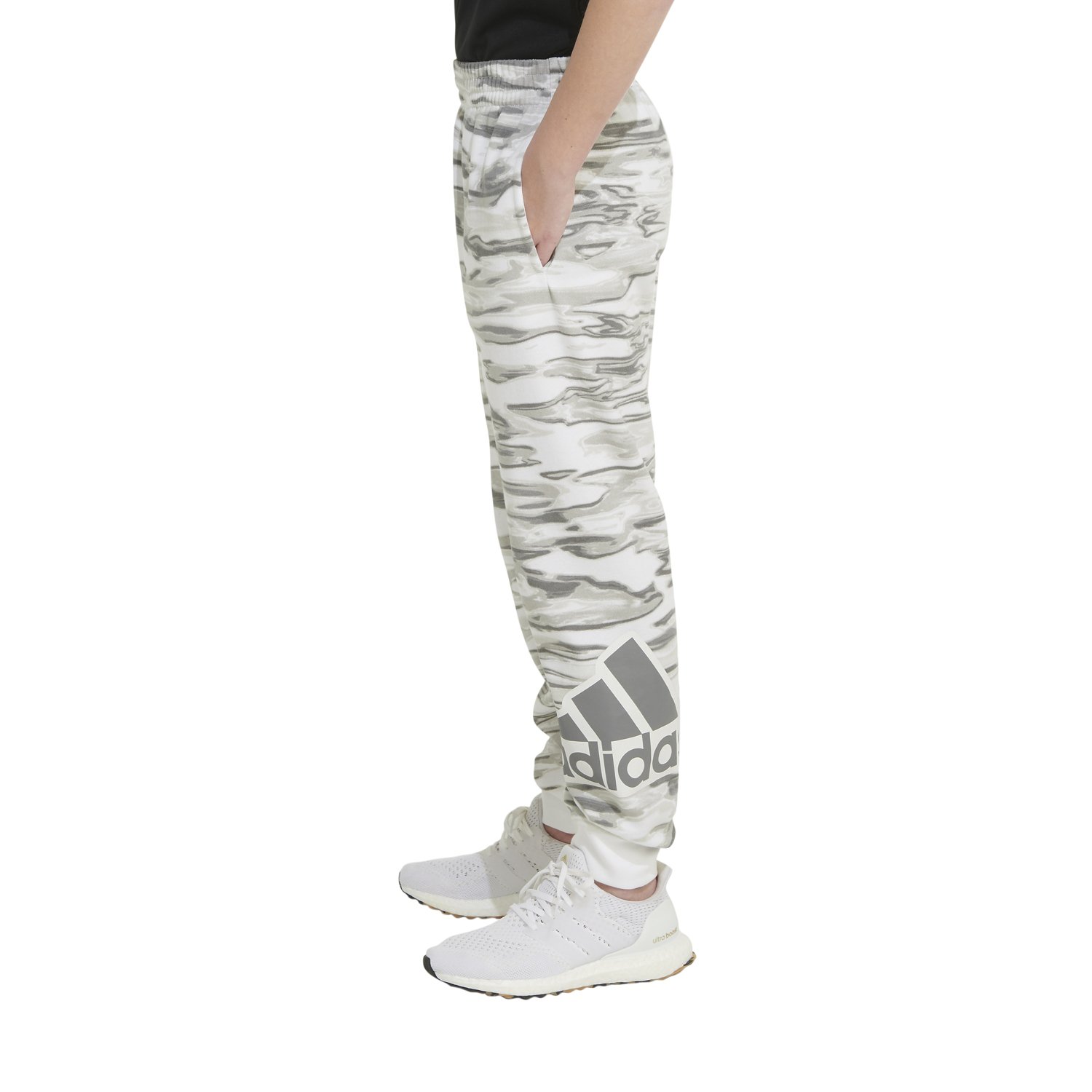 adidas Elastic Waistband Liquid Camo Printed Joggers - view number 4