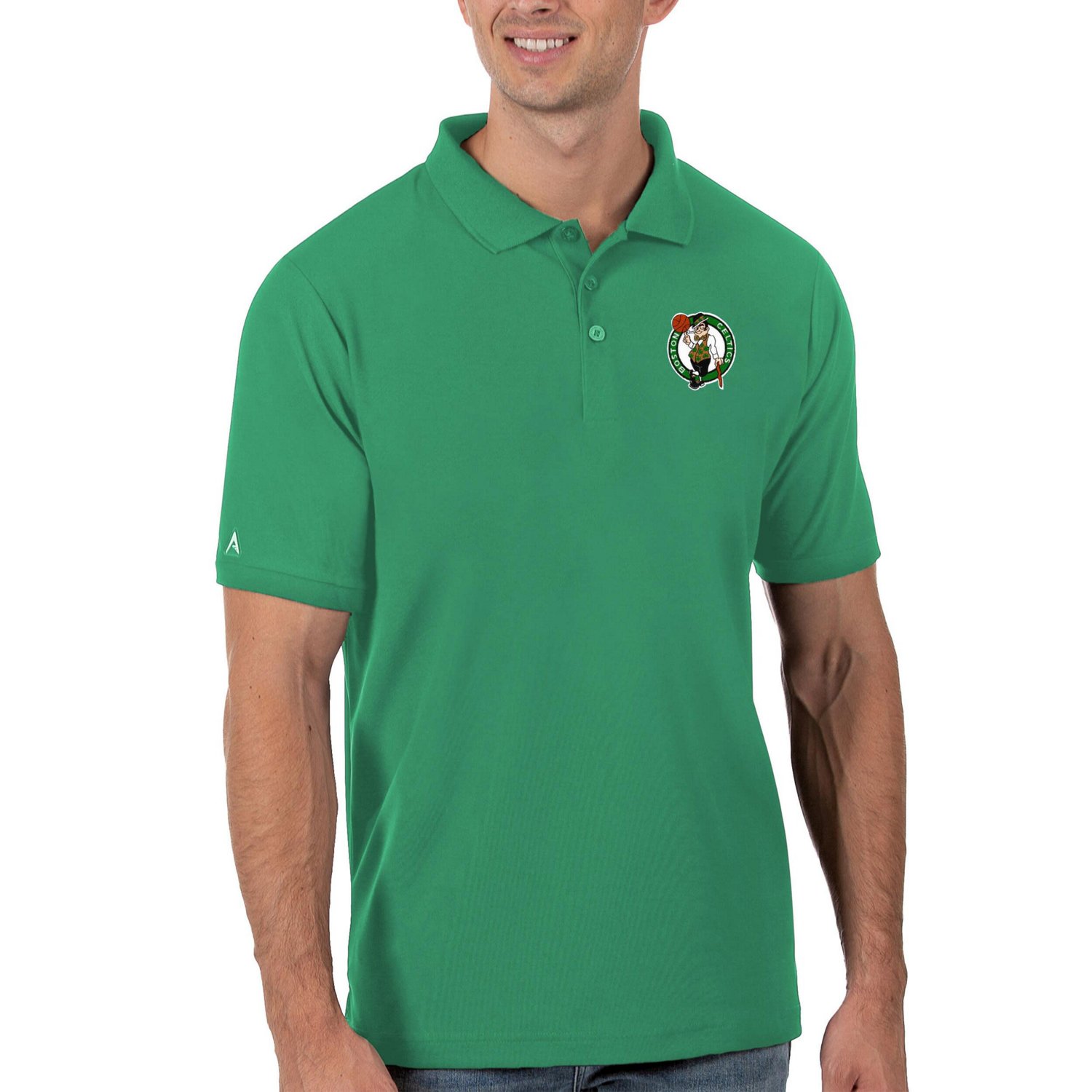 Antigua Boston Celtics Legacy Pique Polo - view number 1