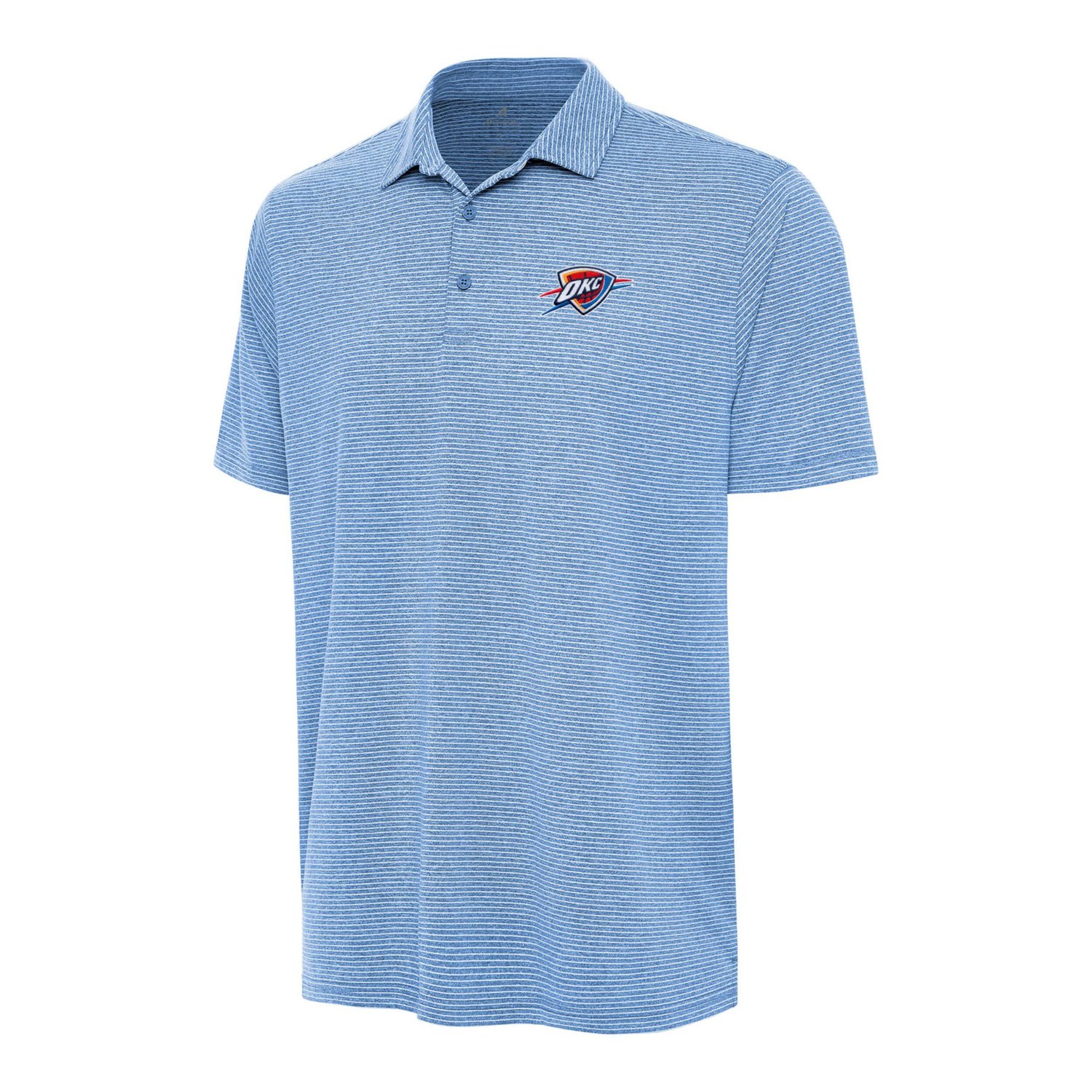 Antigua Heather Powder Oklahoma City Thunder Scheme Polo - view number 1