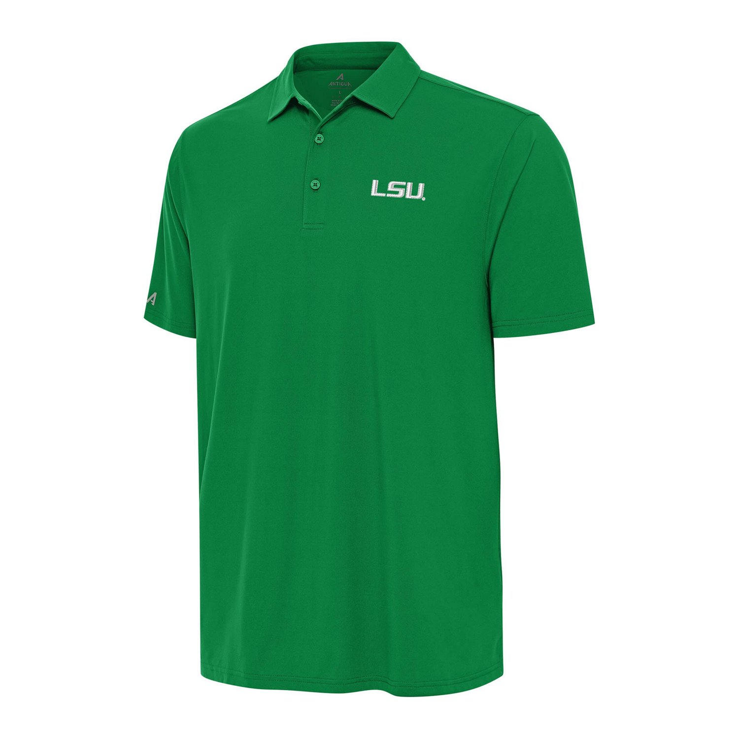 Antigua Kelly LSU Tigers St Patrick's Day Era Polo - view number 1