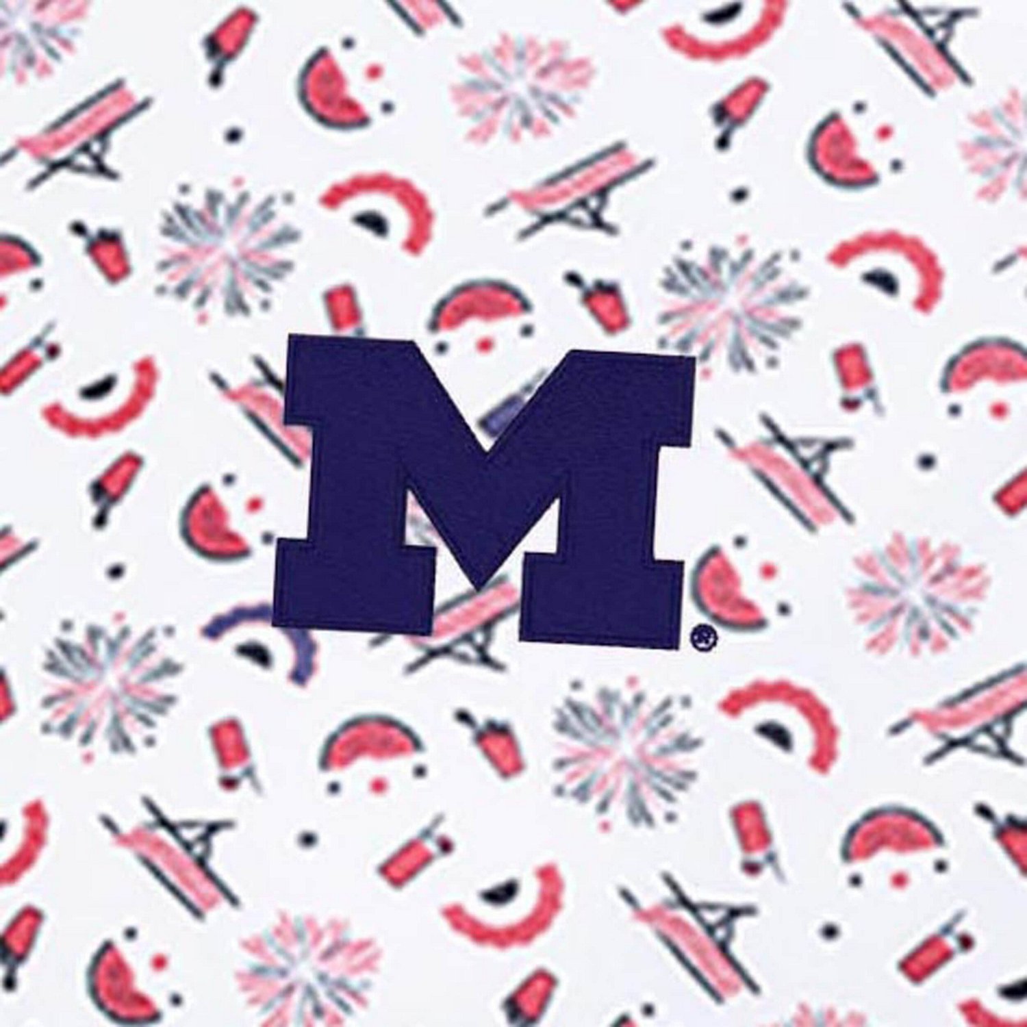 Antigua Michigan Wolverines Independence Day Polo