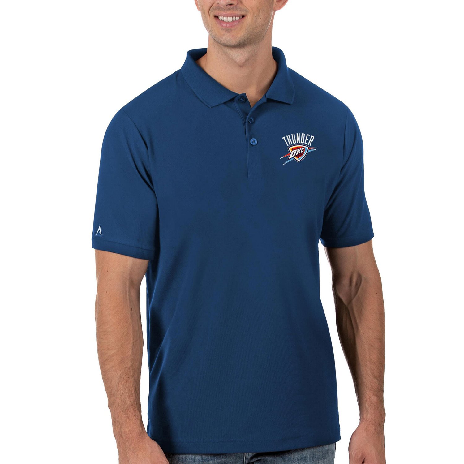 Antigua Oklahoma City Thunder Legacy Pique Polo - view number 1