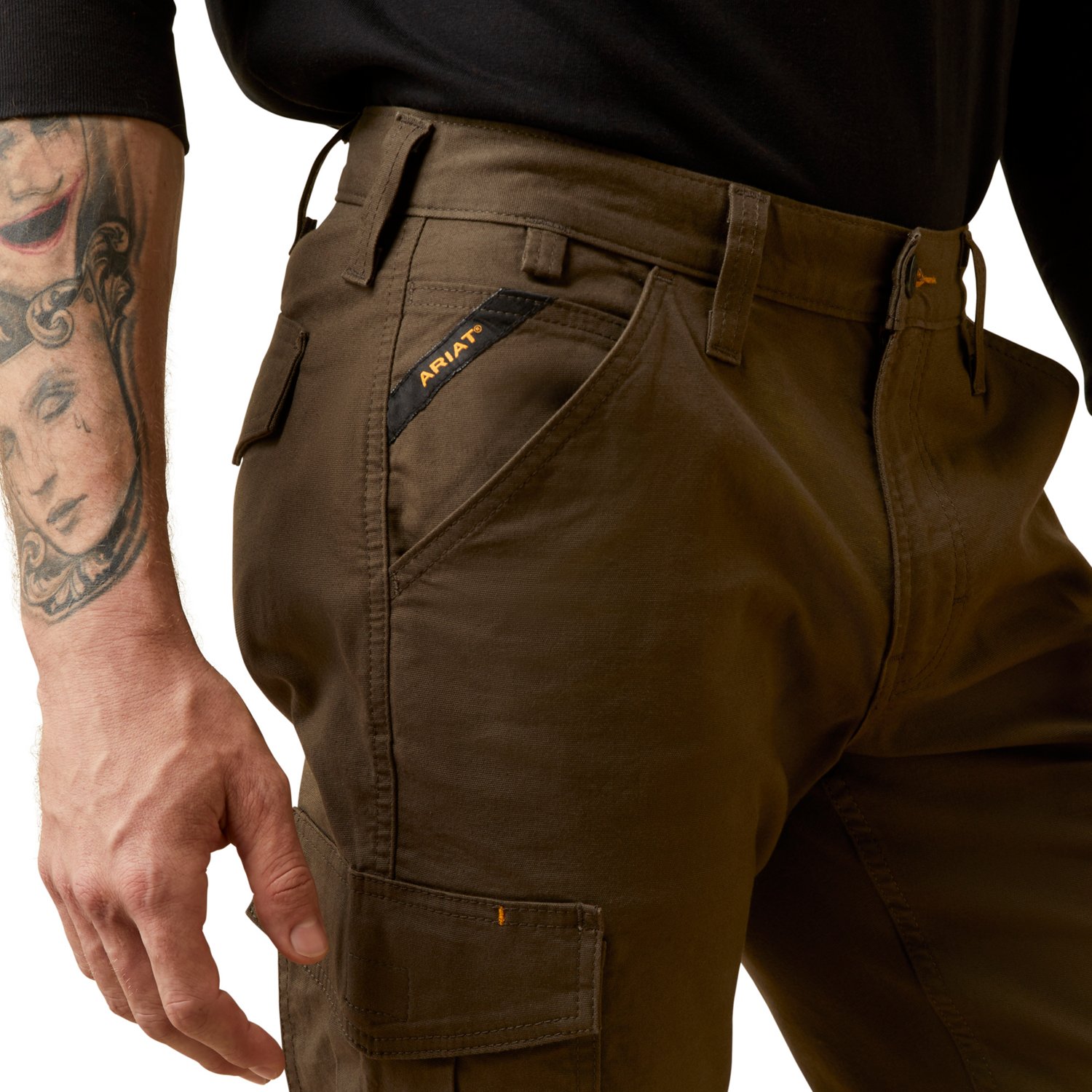 Ariat Men's Rebar M4 Relaxed Made Tough Cargo Straight Pants                                                                     - view number 3