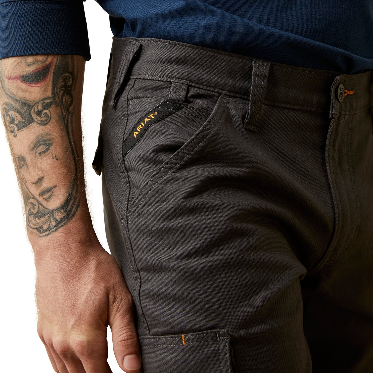 Ariat Men's Rebar M4 Relaxed Made Tough Cargo Straight Pants                                                                     - view number 3
