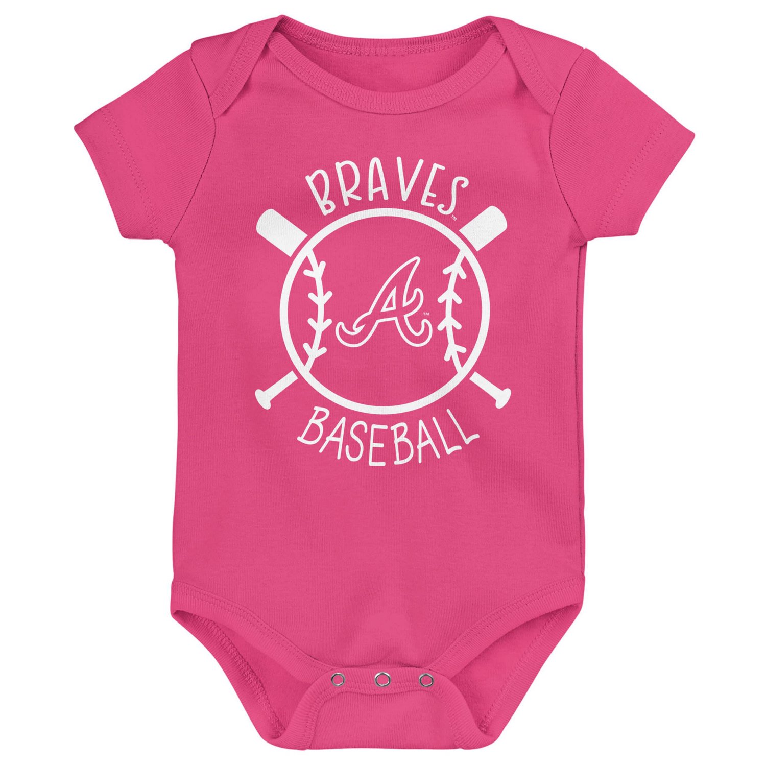 Atlanta Braves Slide Home Three-Pack Bodysuit Set - view number 4