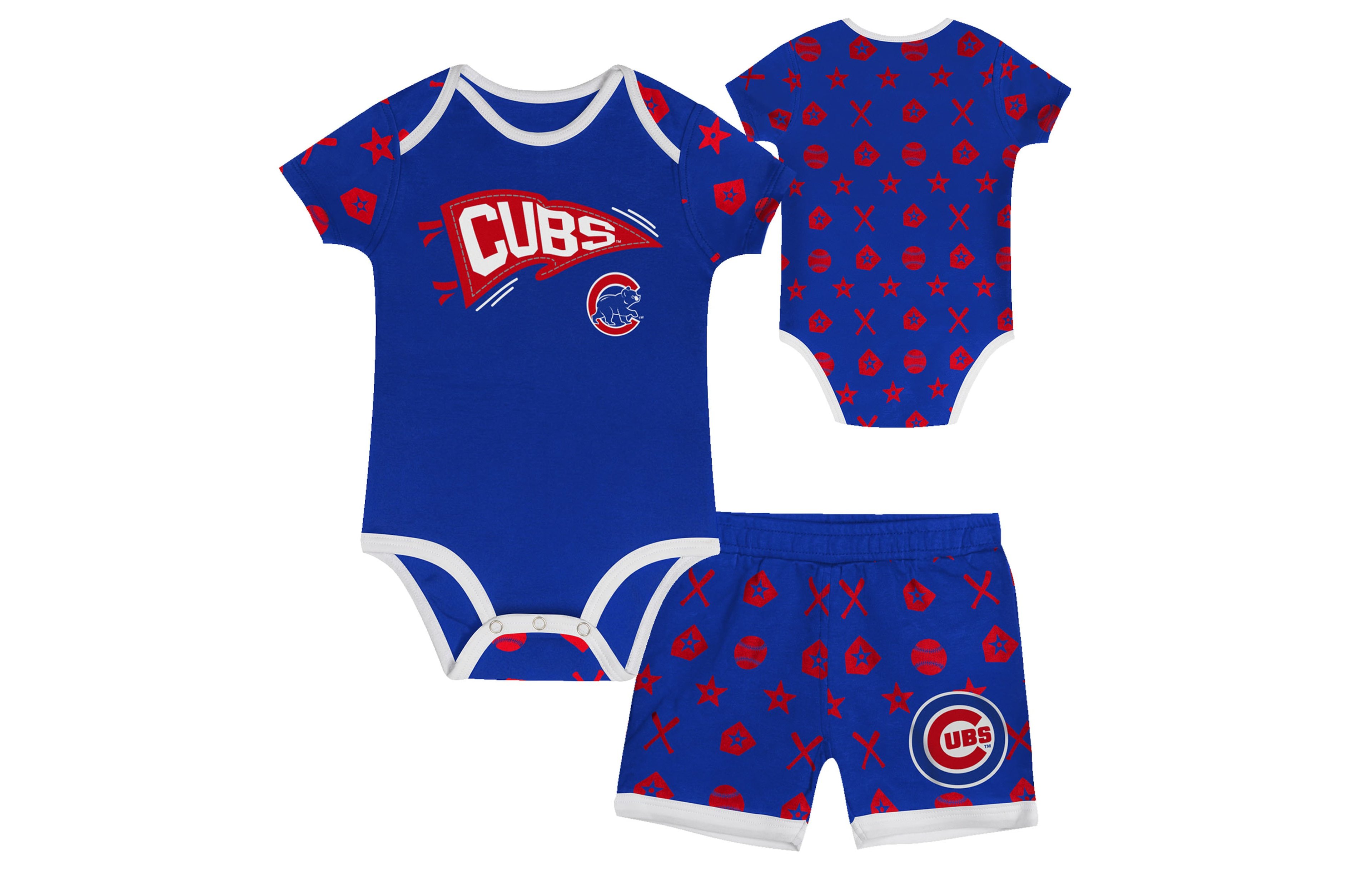 Chicago Cubs On Deck 2-Piece Diaper Cover Set