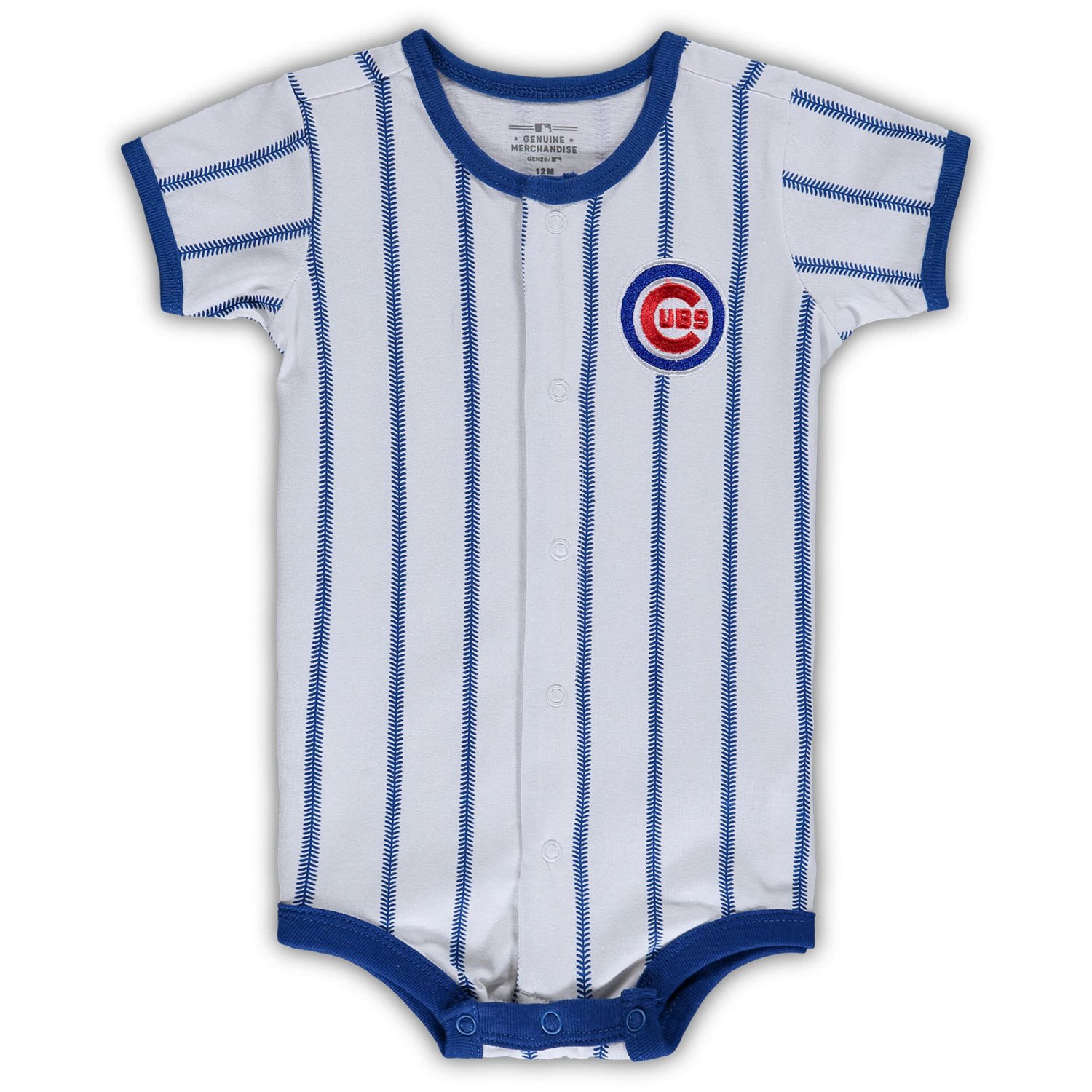 Chicago Cubs Pinstripe Power Hitter Coverall - view number 2