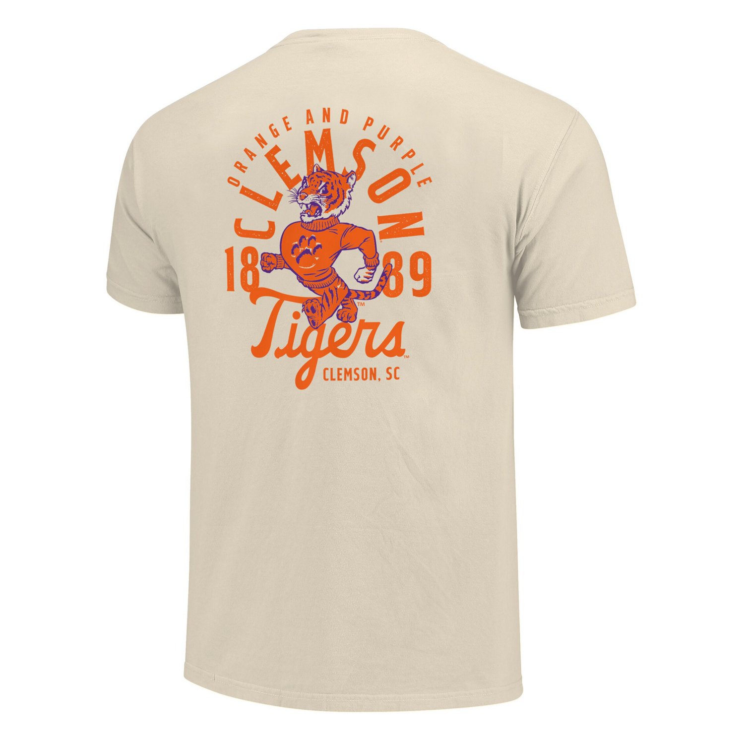 Clemson Tigers Comfort Colors Mascot Overlay T-Shirt - view number 3