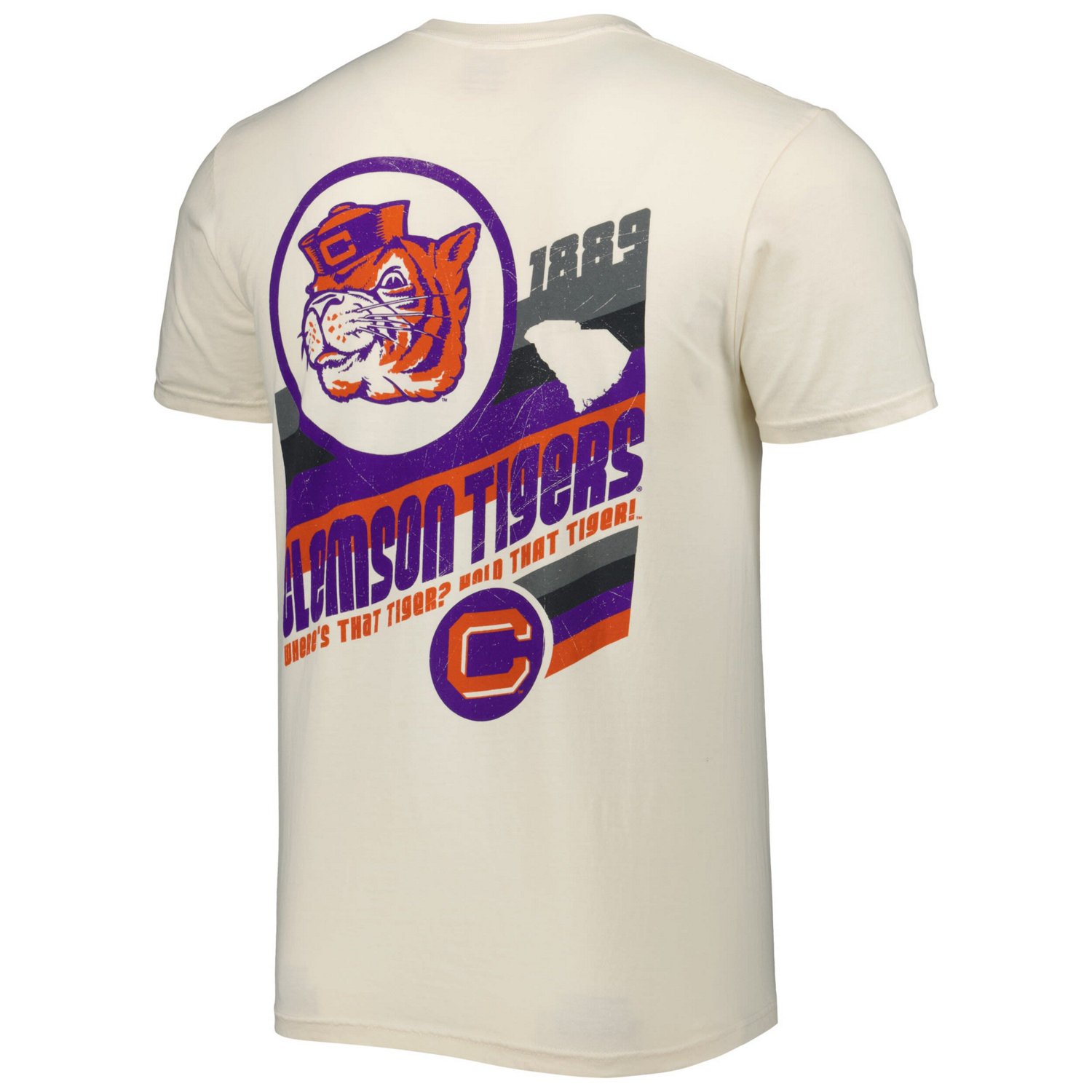 Clemson Tigers Vault Vintage Comfort Color T-Shirt - view number 3