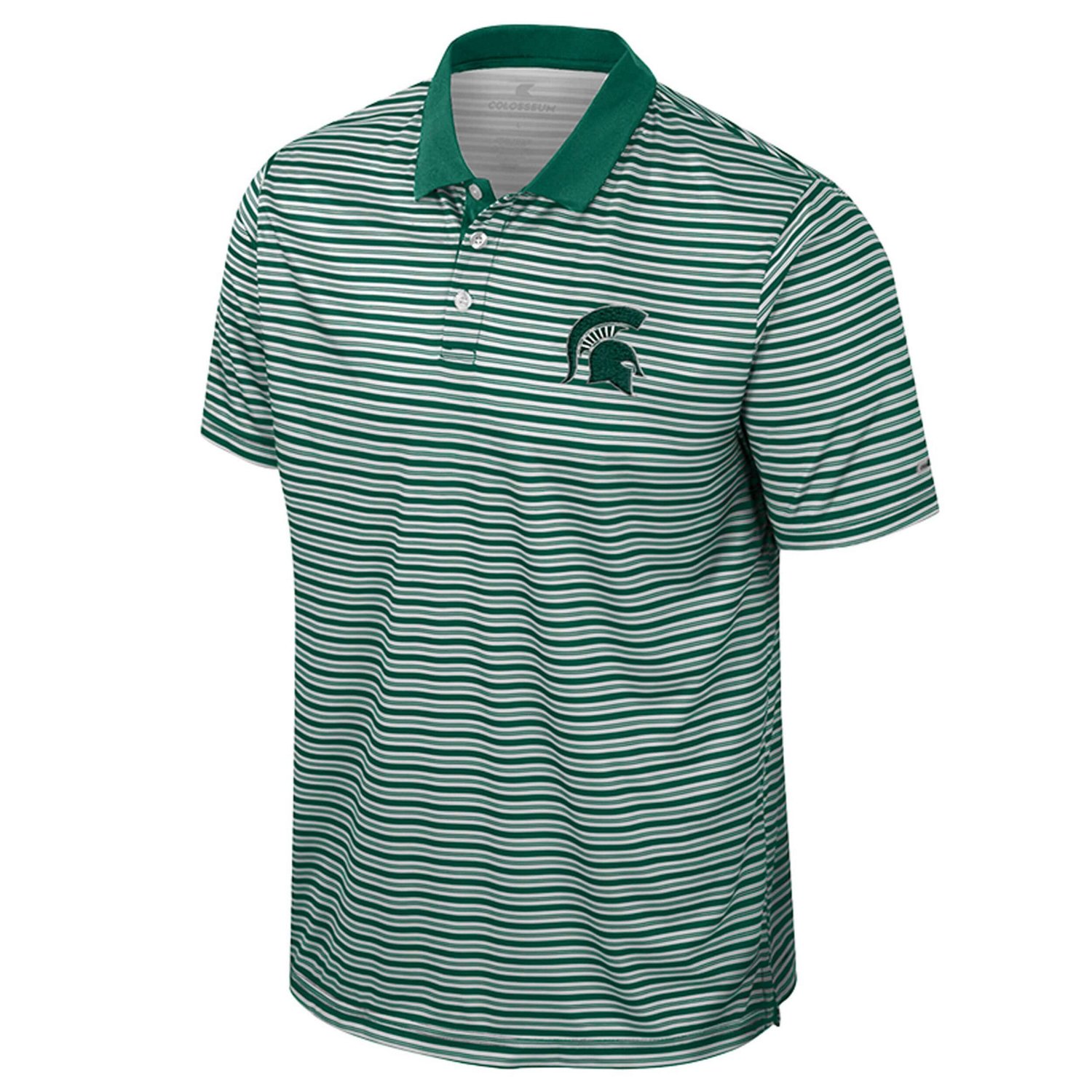 Colosseum Michigan State Spartans Striped Polo - view number 2