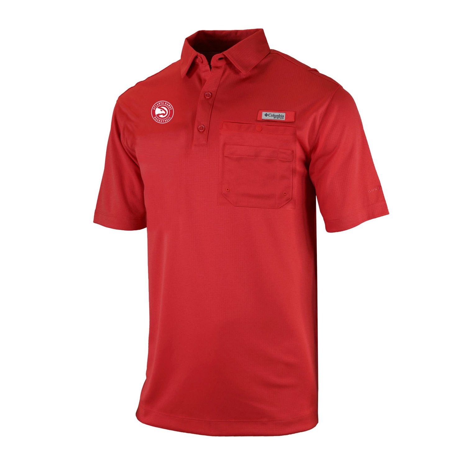 Columbia Atlanta Hawks Omni-Wick Flycaster Pocket Polo                                                                           - view number 2