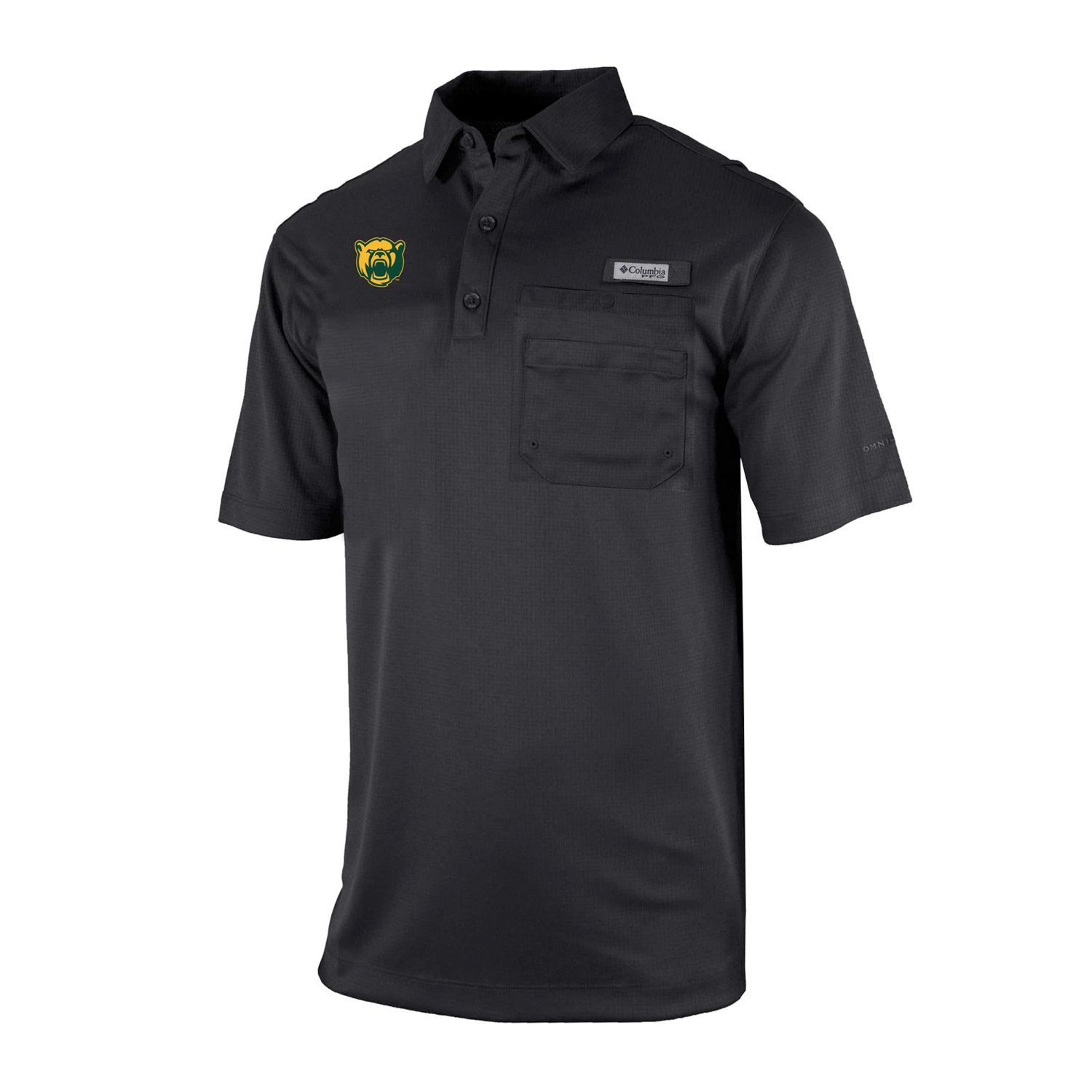 Columbia Baylor Bears Omni-Wick Flycaster Pocket Polo