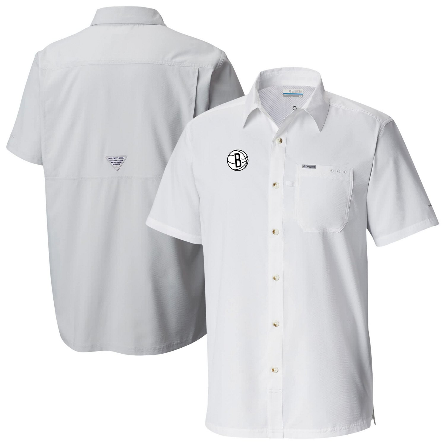 Columbia Brooklyn Nets Slack Tide Camp Button-Up Shirt