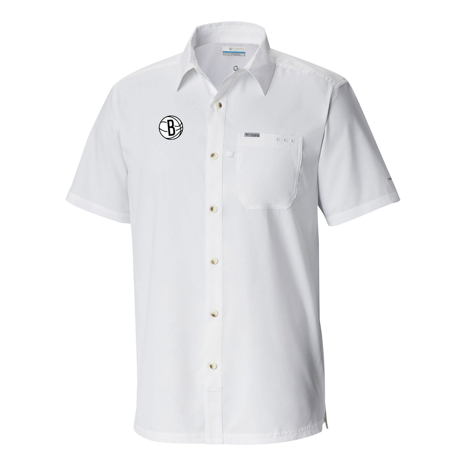 Columbia Brooklyn Nets Slack Tide Camp Button-Up Shirt - view number 2