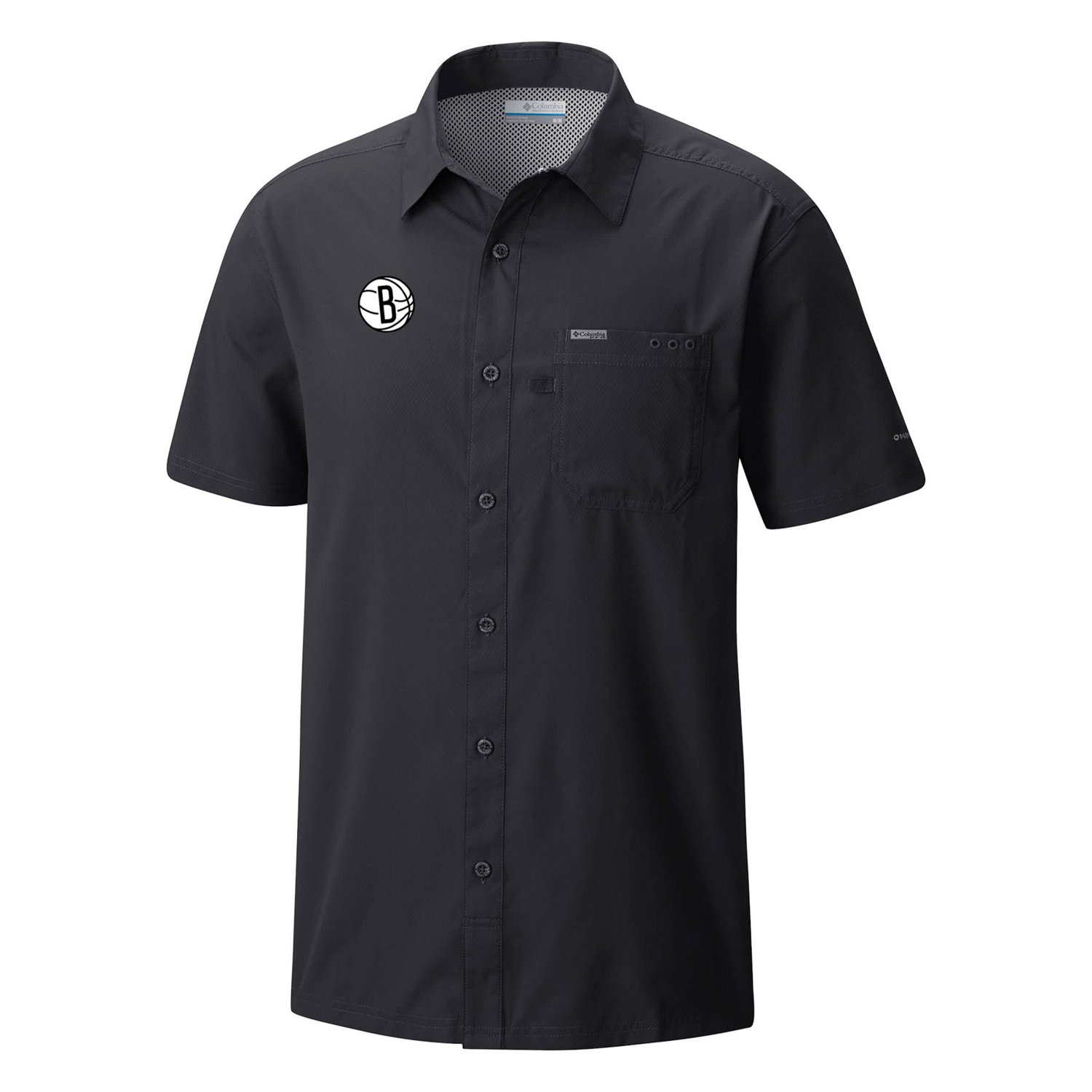 Columbia Brooklyn Nets Slack Tide Camp Button-Up Shirt                                                                           - view number 2