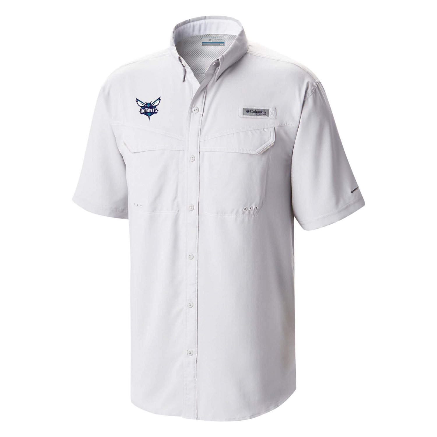 Columbia Charlotte Hornets Omni-Wick Low Drag Offshore Button-Up Shirt - view number 2