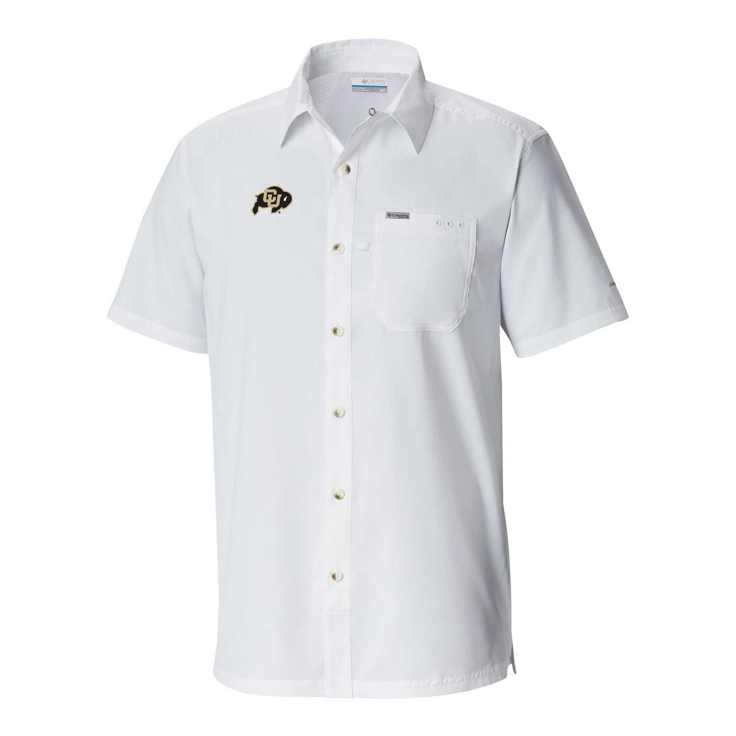 Columbia Colorado Buffaloes Slack Tide Omni-Wick Button-Up Camp Shirt - view number 2