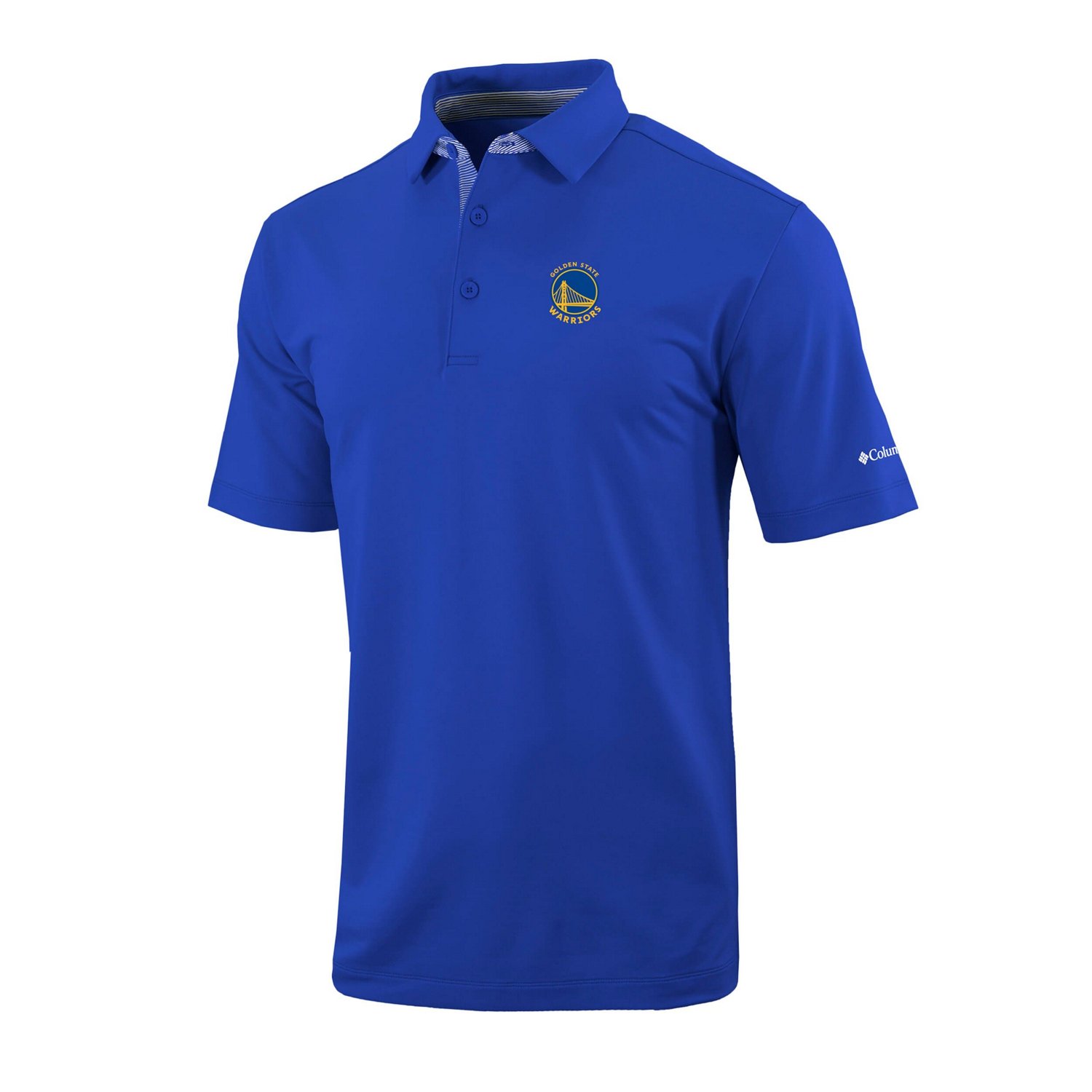 Columbia Golden State Warriors Omni-Wick Even Lie Polo - view number 2