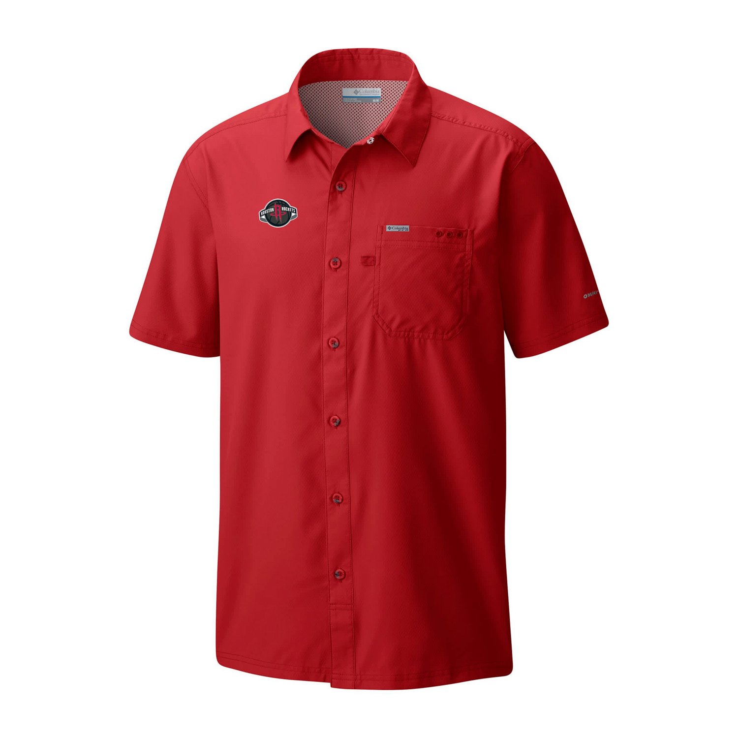 Columbia Houston Rockets Slack Tide Camp Button-Up Shirt