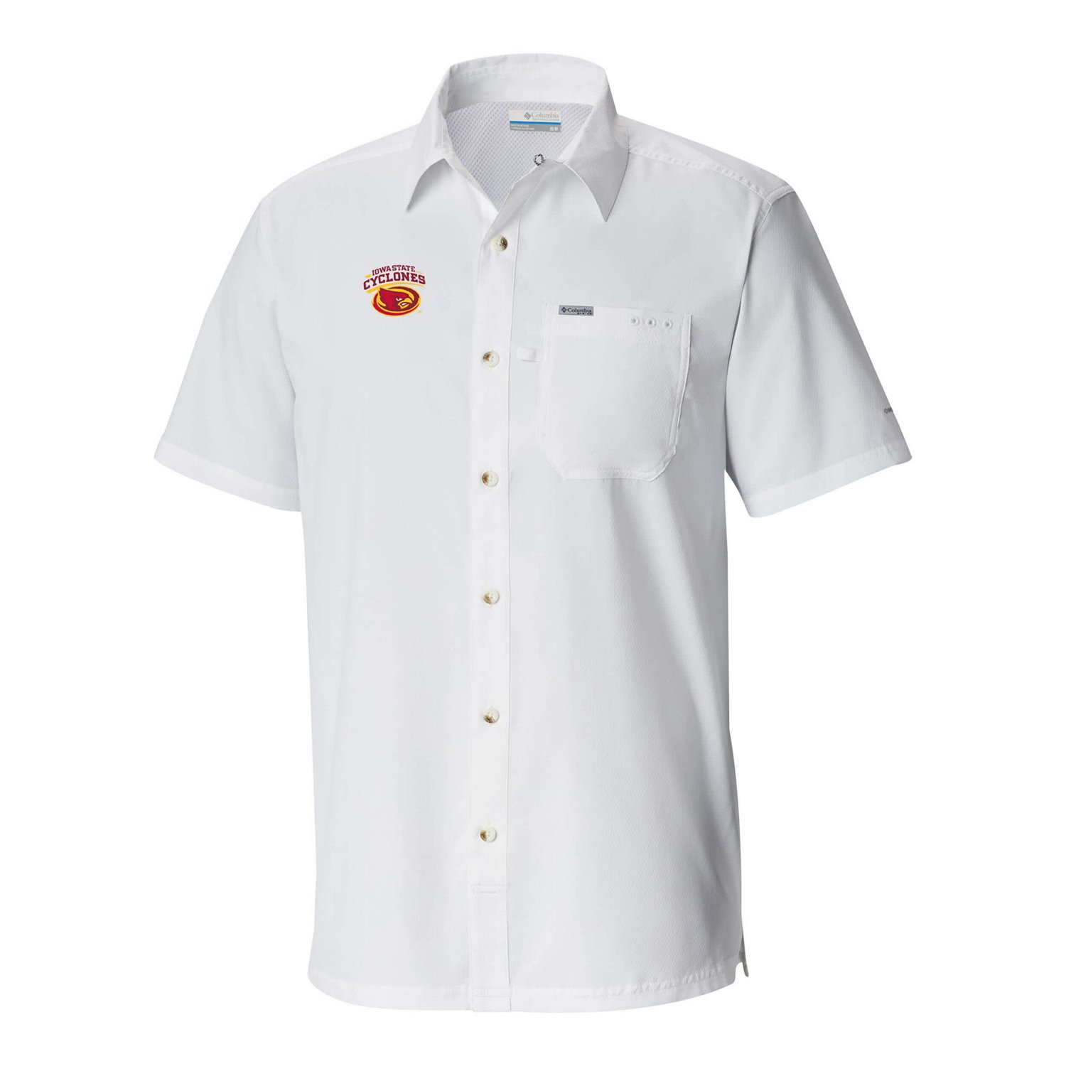 Columbia Iowa State Cyclones Slack Tide Omni-Wick Button-Up Camp Shirt