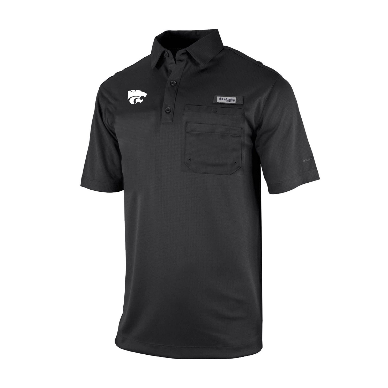 Columbia Kansas State Wildcats Omni-Wick Flycaster Pocket Polo