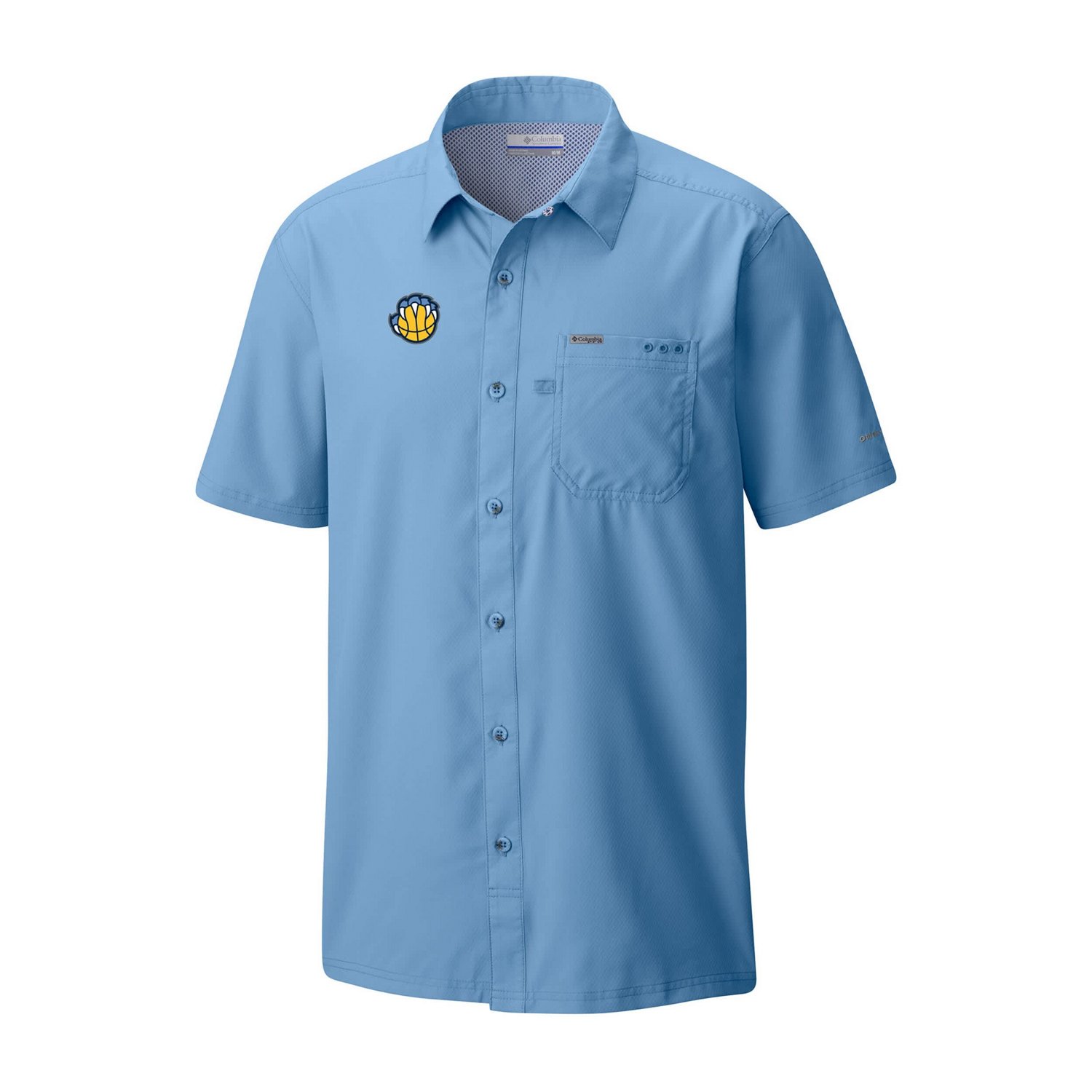 Columbia Light Memphis Grizzlies Slack Tide Camp Button-Up Shirt - view number 2