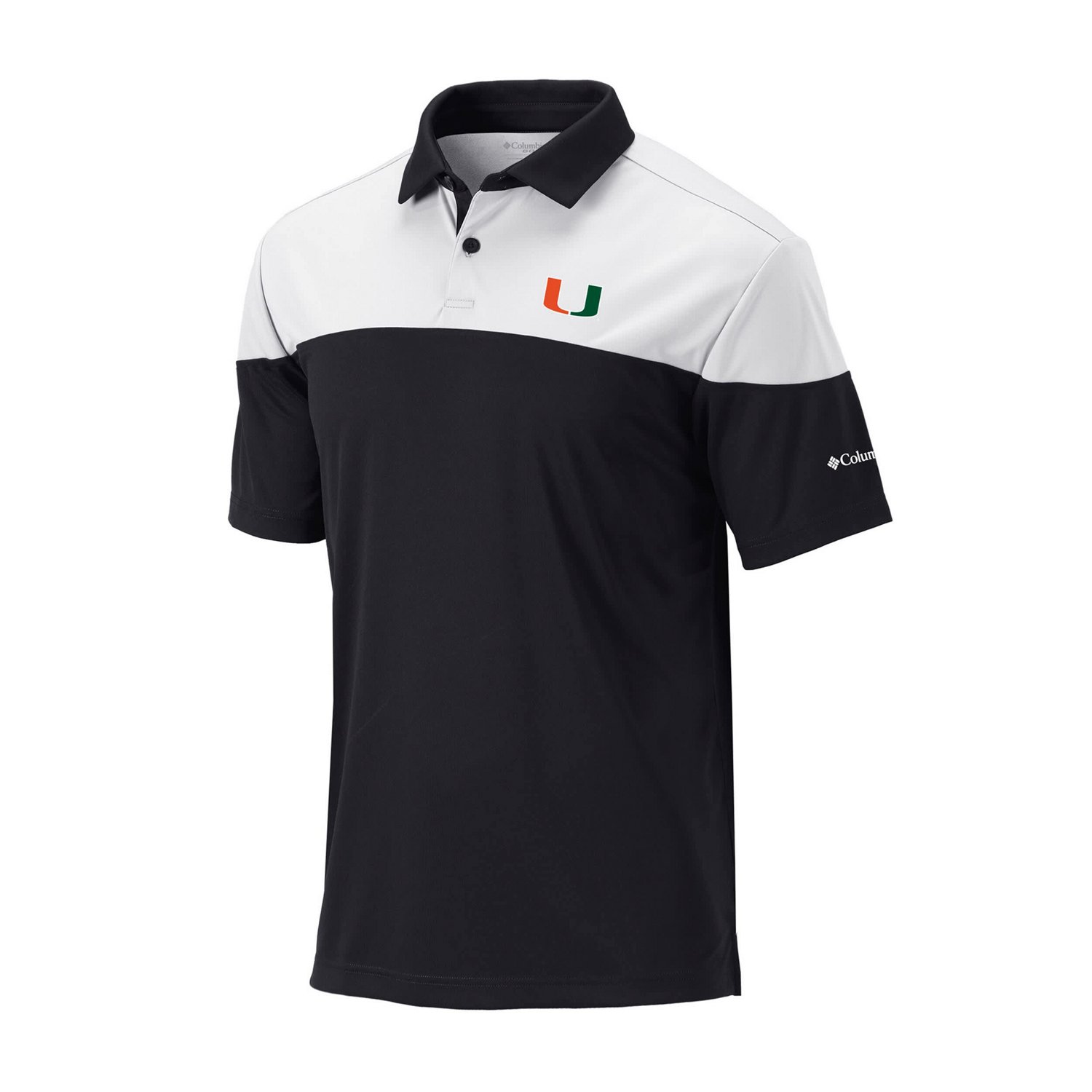 Columbia Miami Hurricanes Omni-Wick Best Ball Polo - view number 1