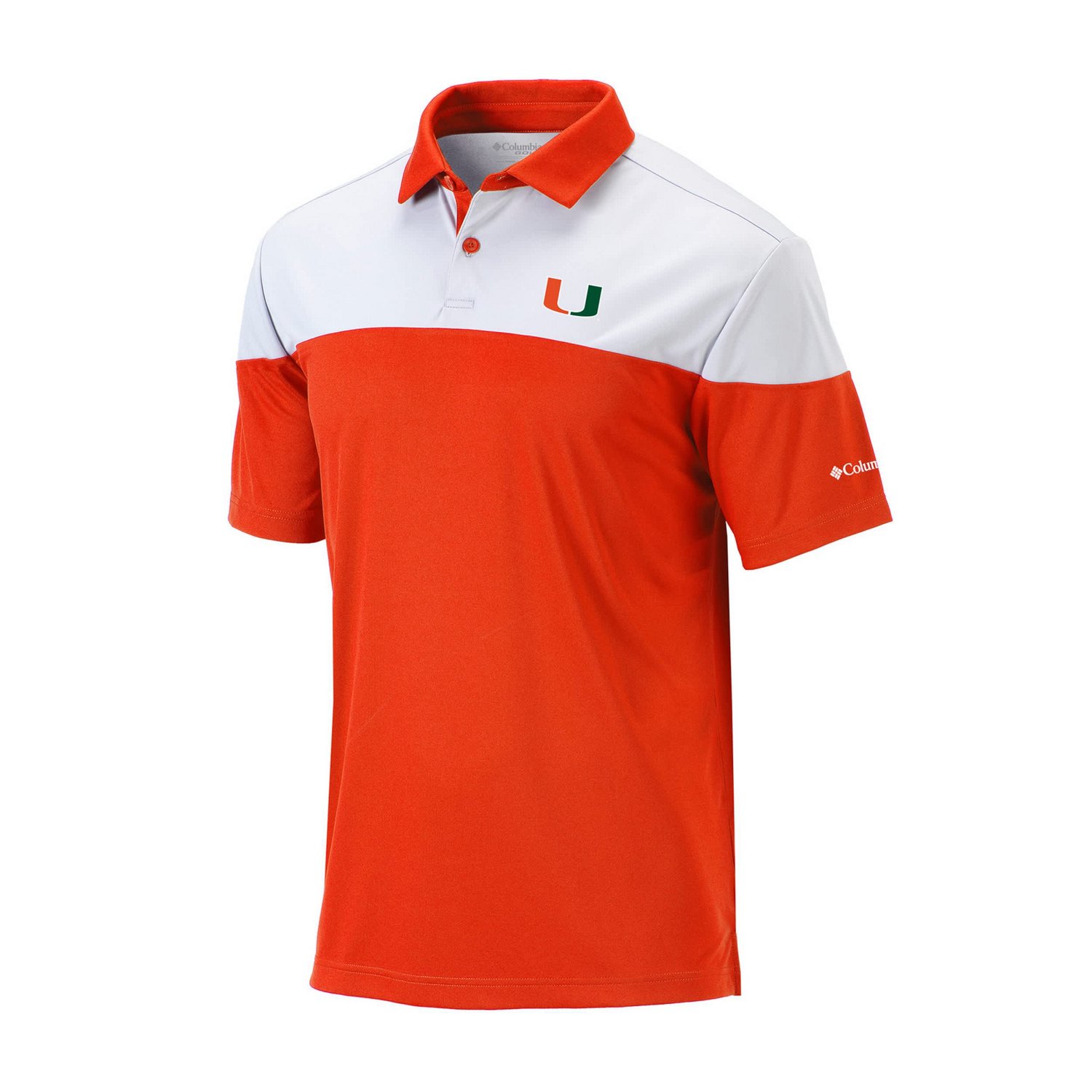 Columbia Miami Hurricanes Omni-Wick Best Ball Polo - view number 1