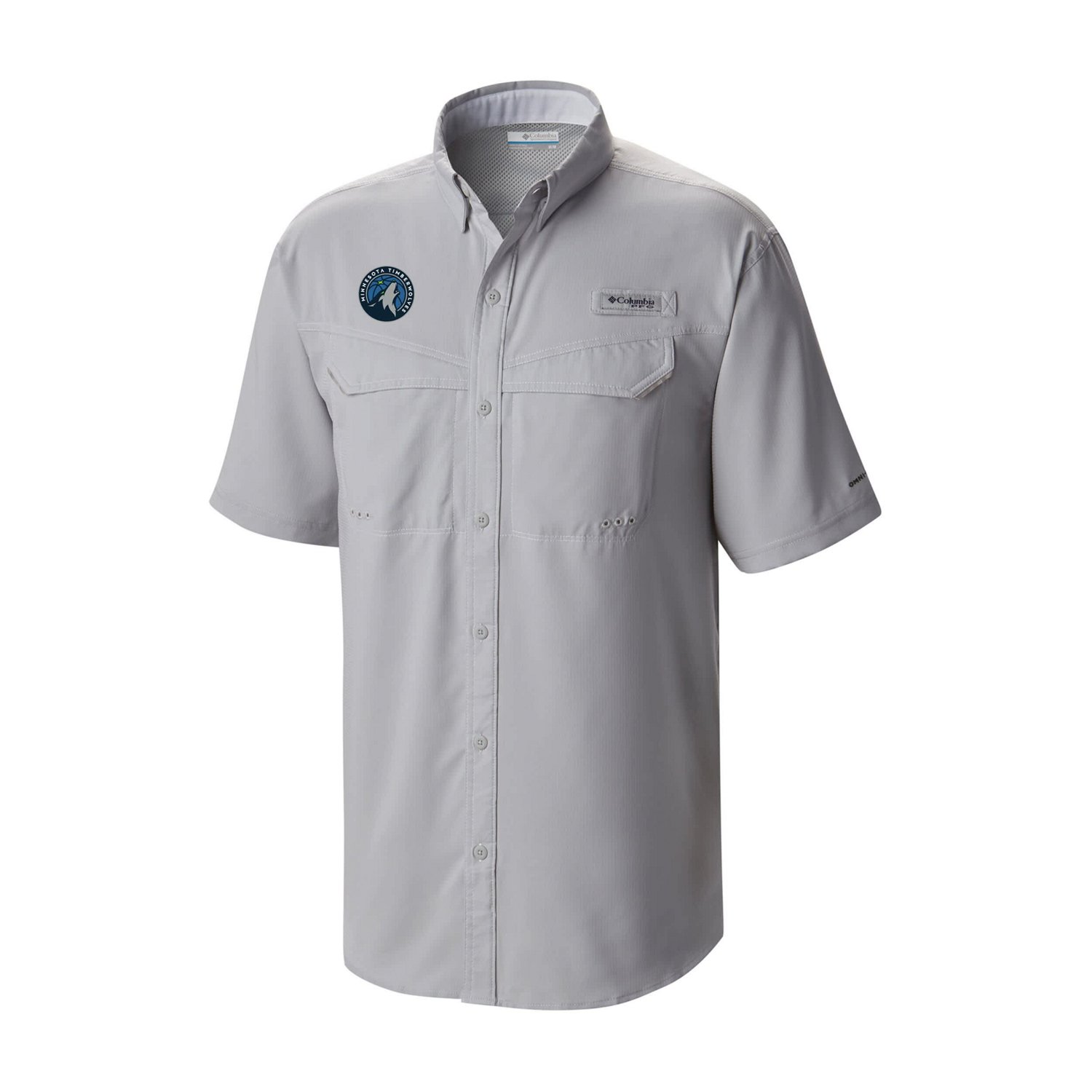 Columbia Minnesota Timberwolves Omni-Wick Low Drag Offshore Button-Up Shirt - view number 2