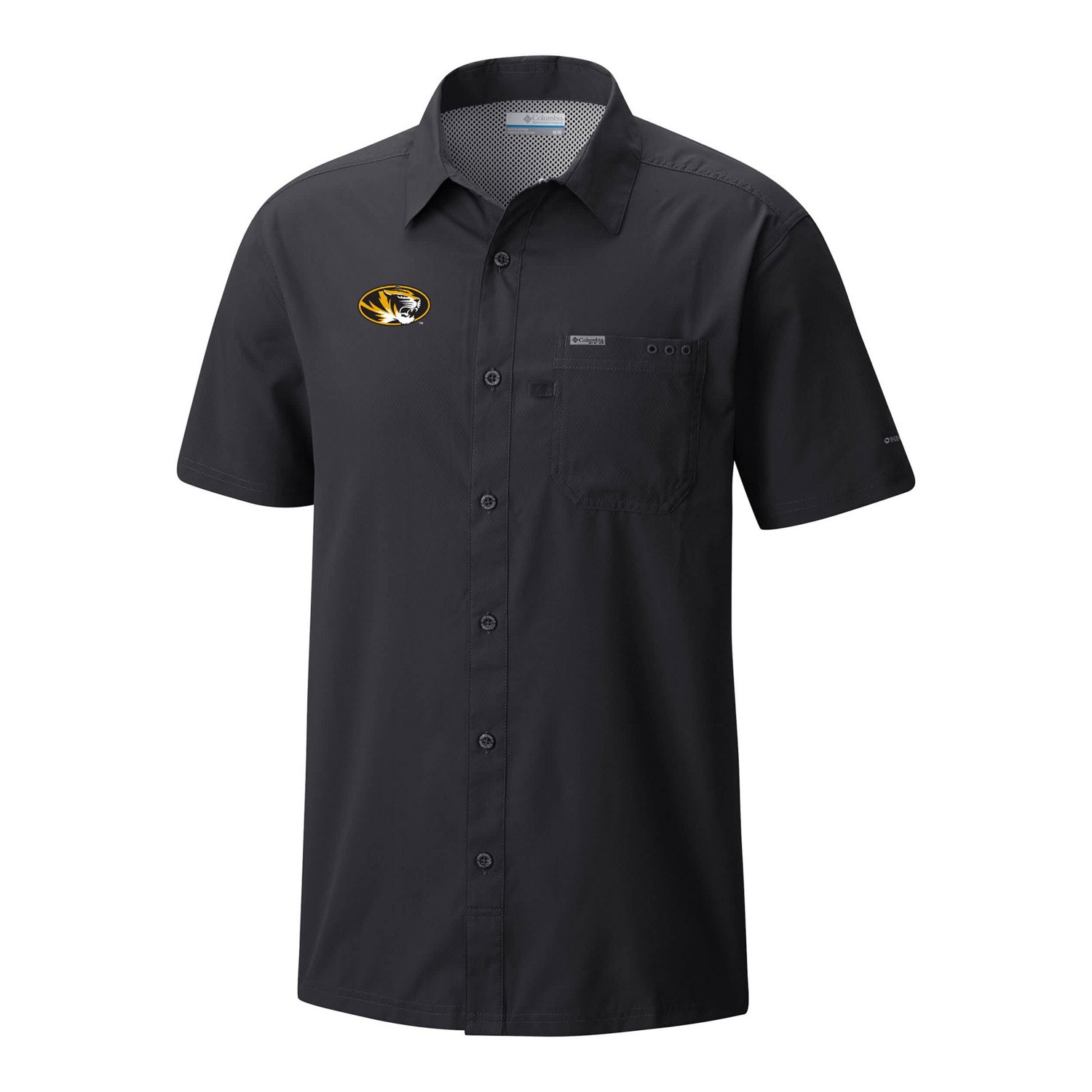 Columbia Missouri Tigers Slack Tide Omni-Wick Button-Up Camp Shirt - view number 2