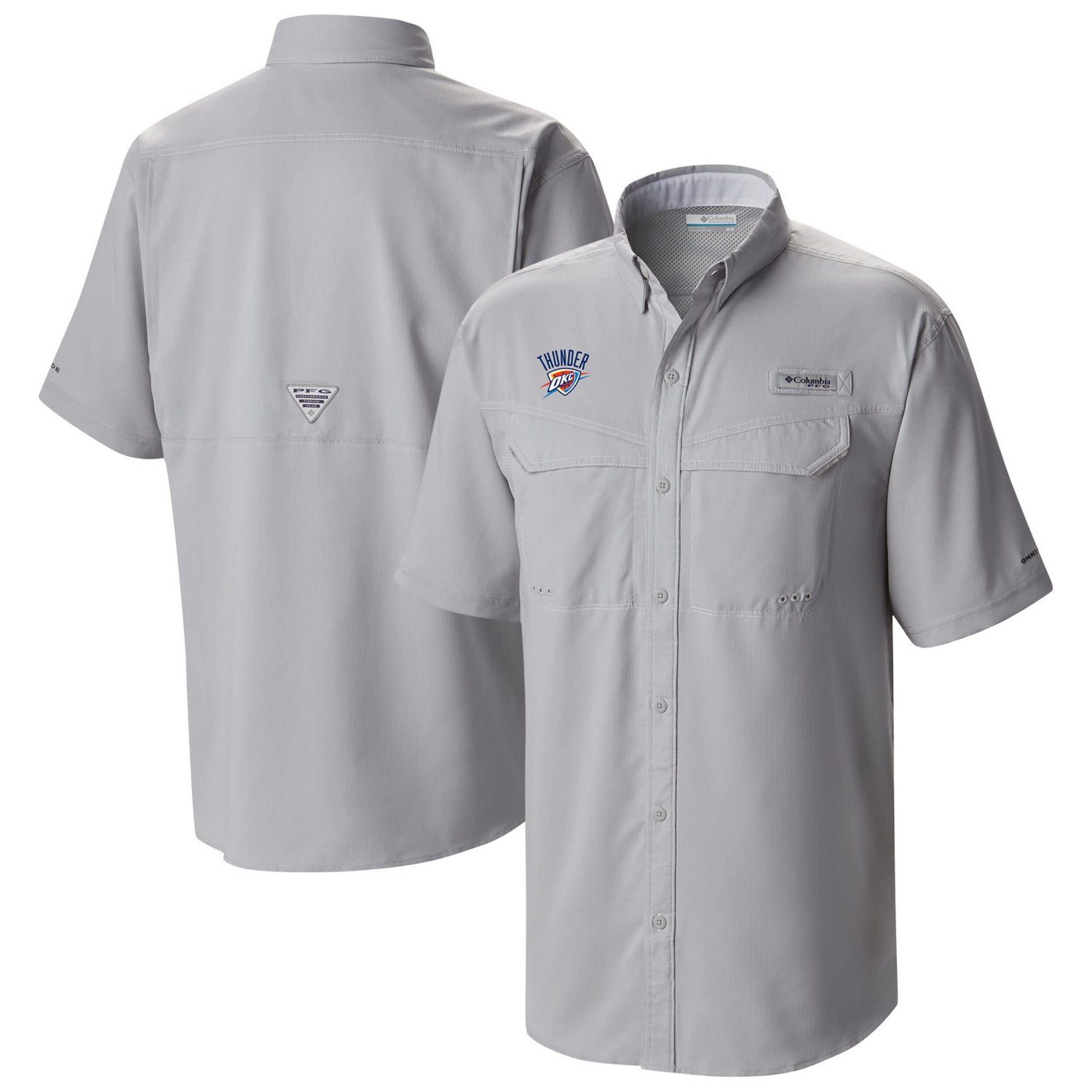 Columbia Oklahoma City Thunder Omni-Wick Low Drag Offshore Button-Up Shirt                                                       - view number 1