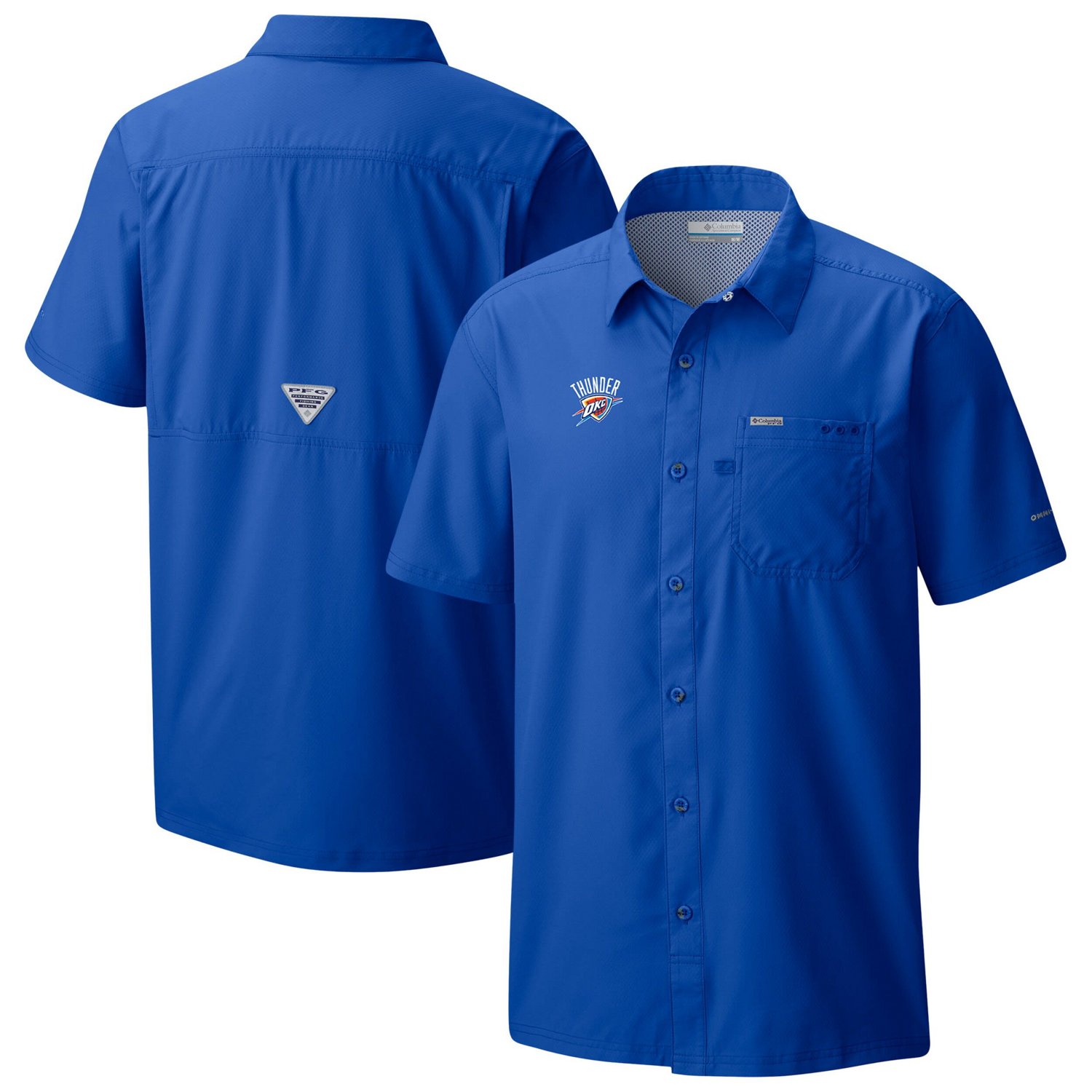 Columbia Oklahoma City Thunder Slack Tide Camp Button-Up Shirt - view number 1