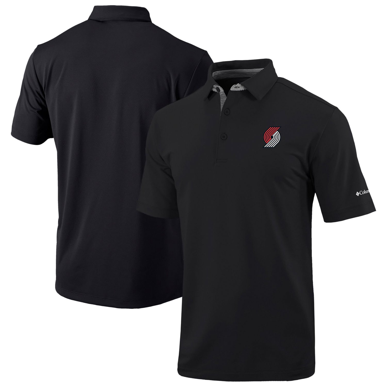 Columbia Portland Trail Blazers Omni-Wick Even Lie Polo