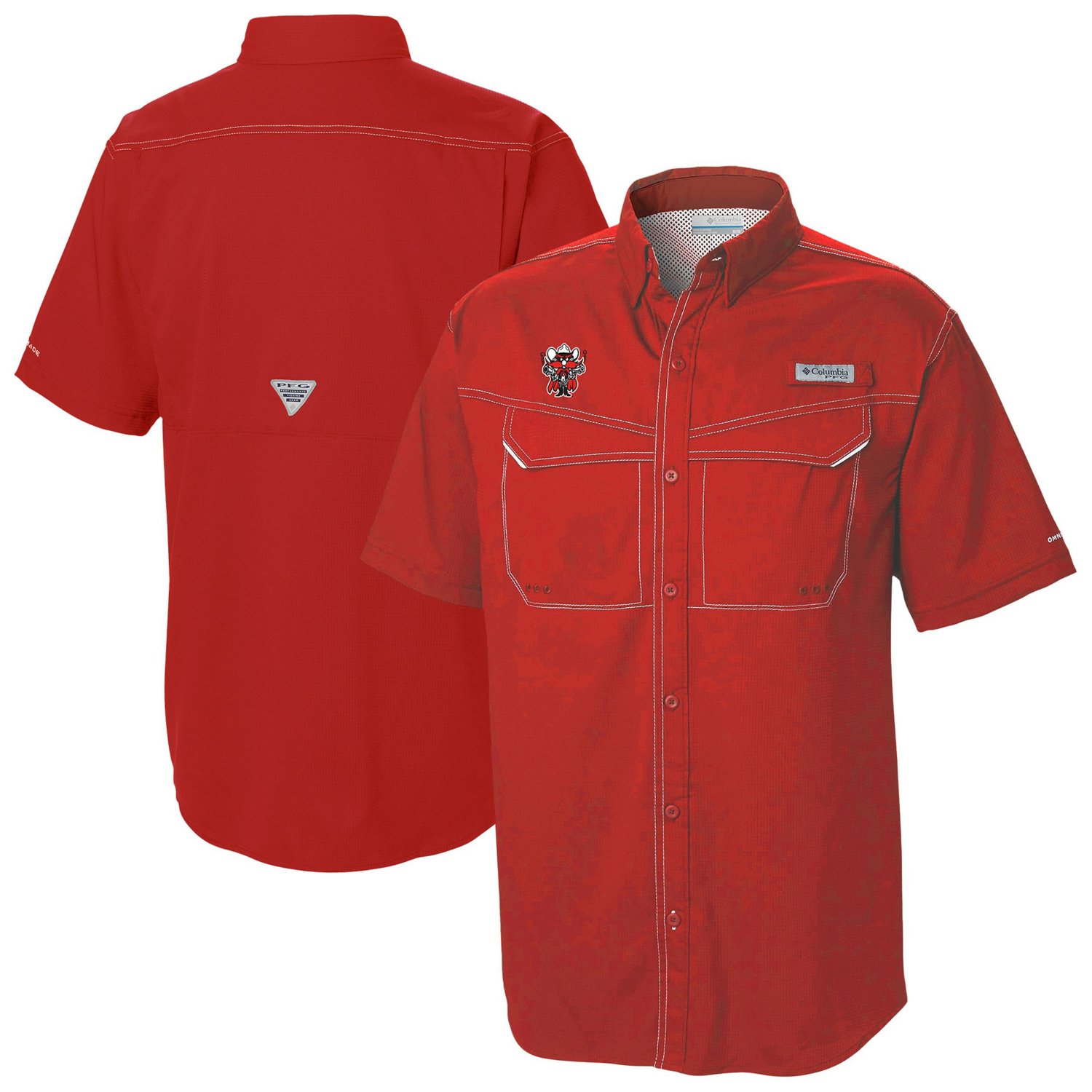 Columbia Texas Tech Raiders Low Drag Offshore Omni-Wick Button-Up Shirt