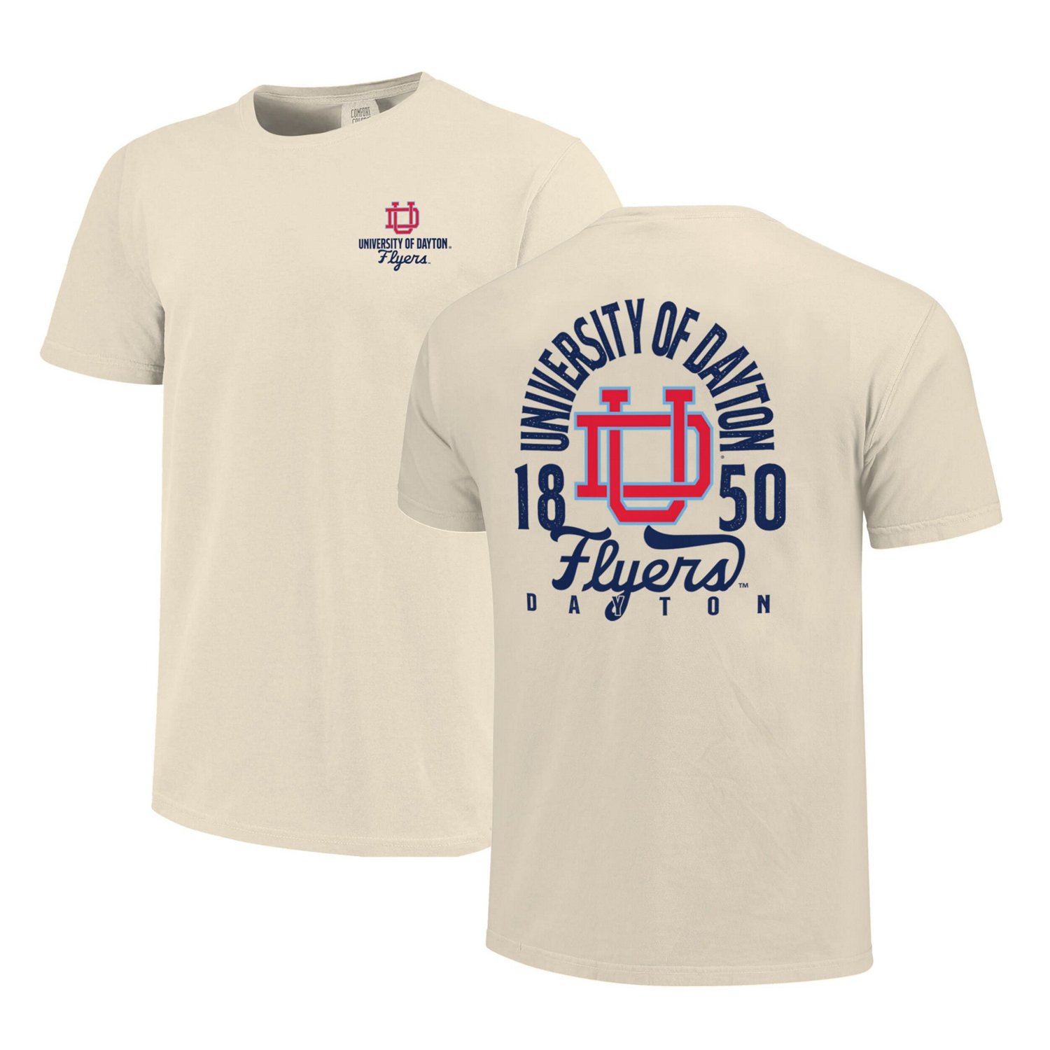 Dayton Flyers Comfort Colors Mascot Overlay T-Shirt