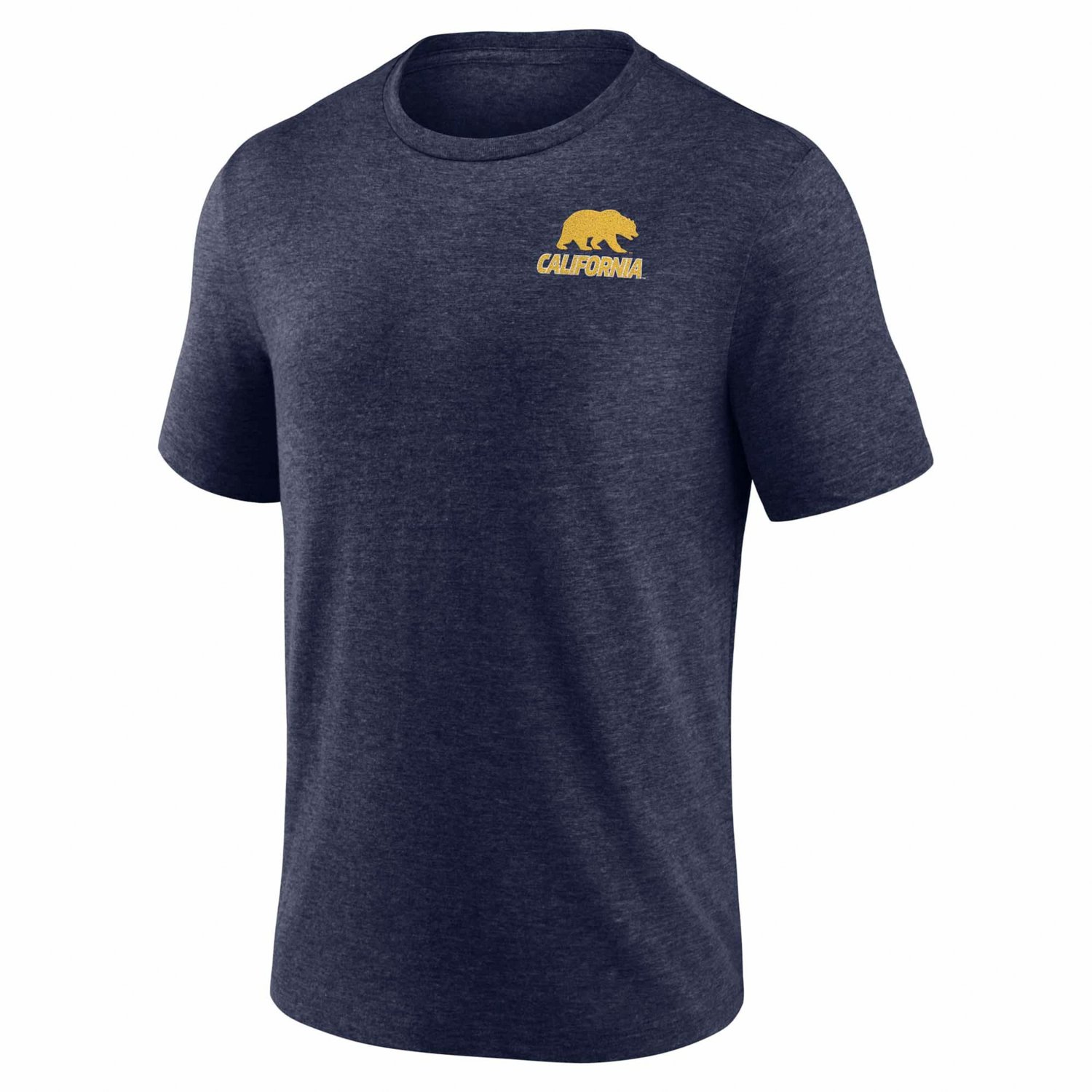 Fanatics Heather Cal Bears Ideal Faded Tri-Blend T-Shirt - view number 2