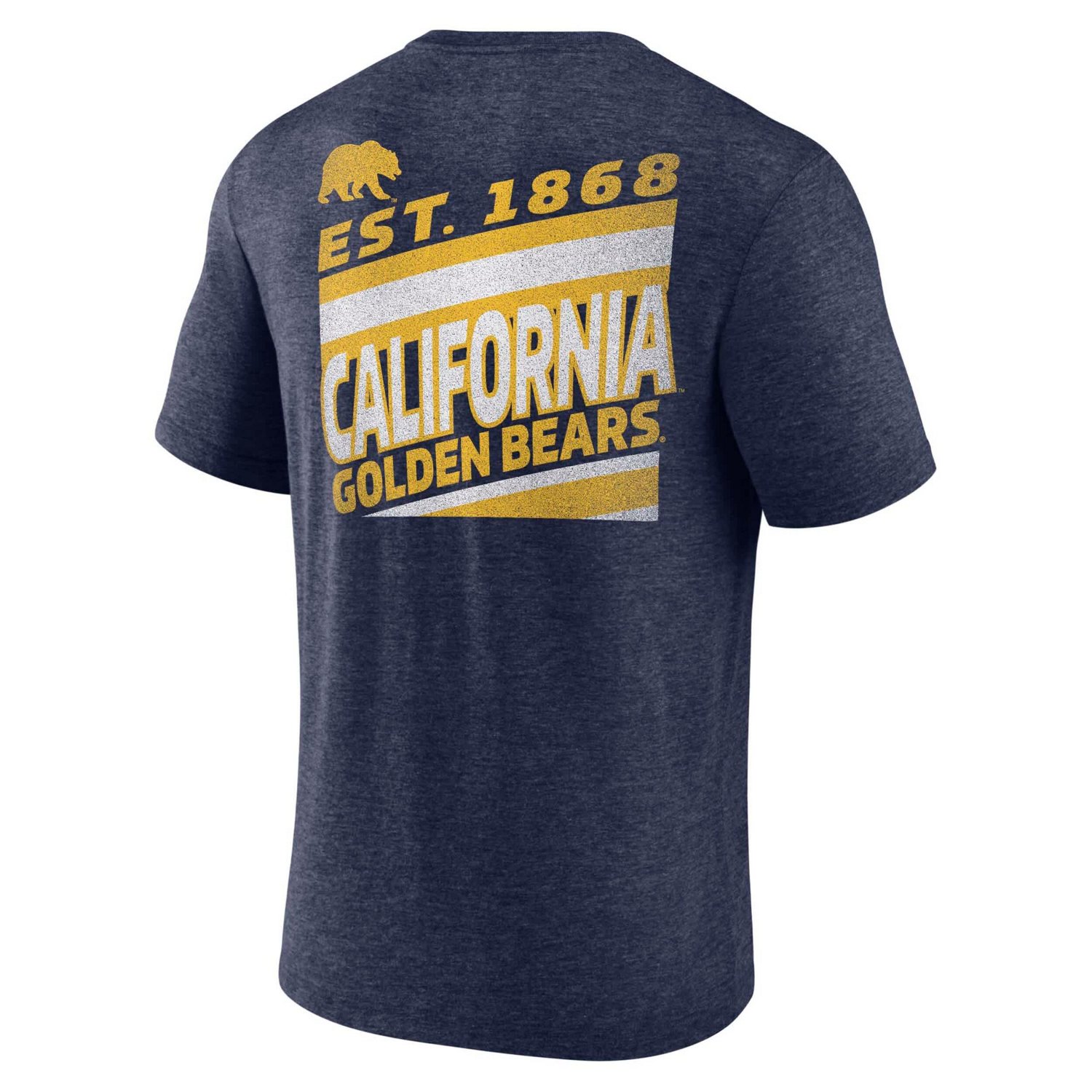 Fanatics Heather Cal Bears Ideal Faded Tri-Blend T-Shirt - view number 3